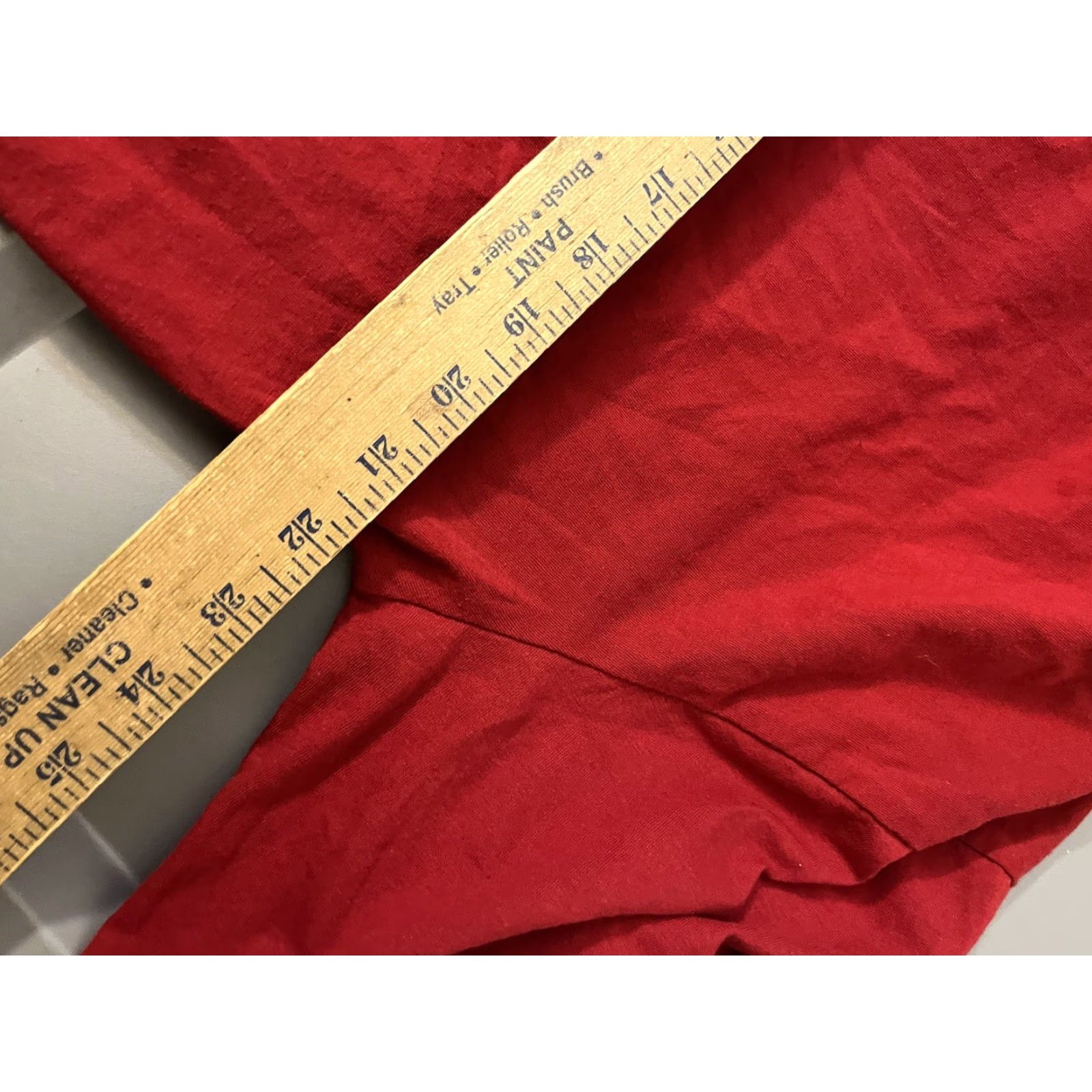 Stafford Stafford T-Shirt Long Sleeve Cotton Red XL Heavyweight Classic Crew Neck Mens Shirt Size US XL / EU 56 / 4 - 5 Thumbnail