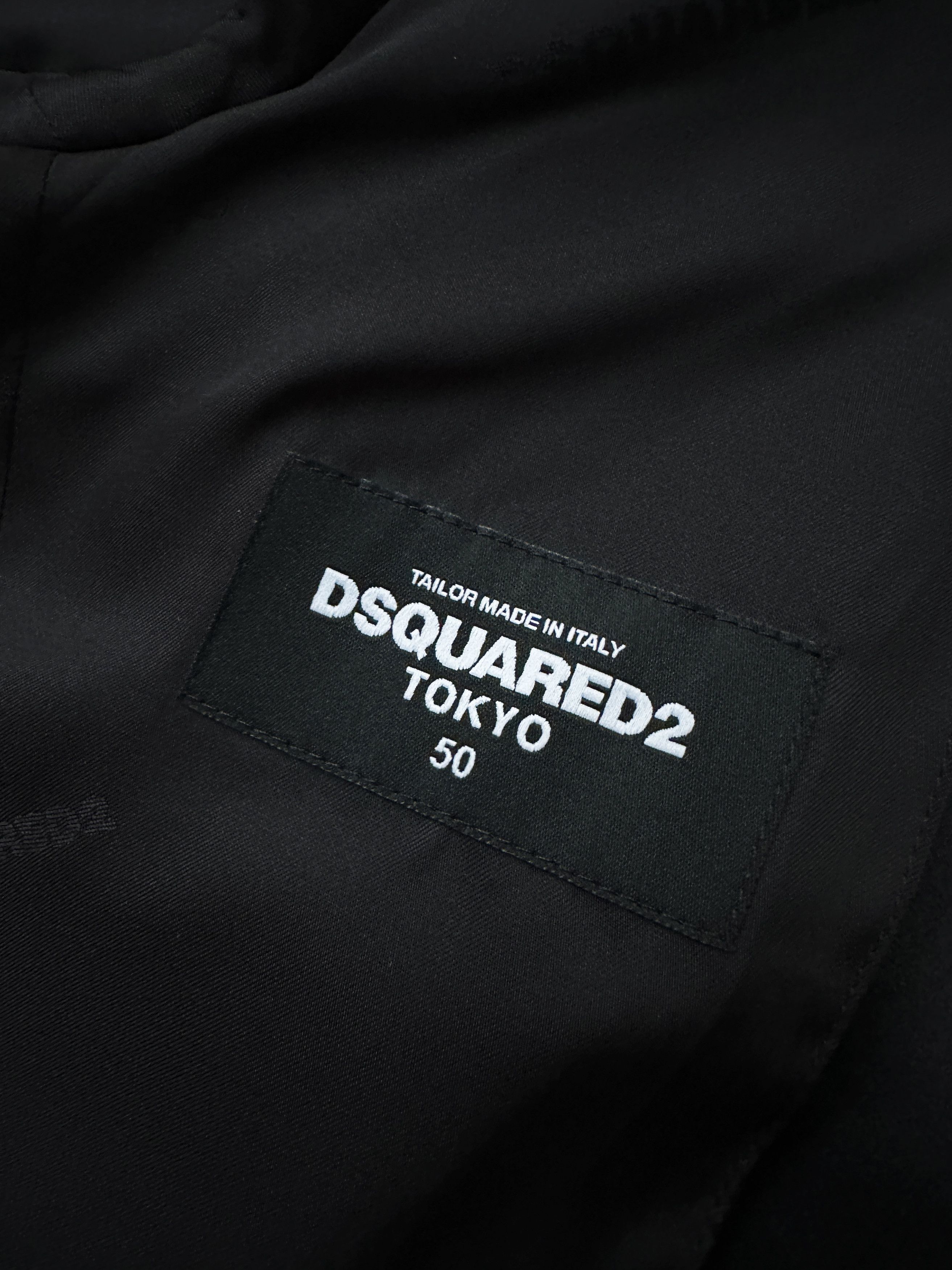 Dsquared2 DSQUARED2 Tokyo 1 Button Silk Denim blazer jacket Size 50R - 7 Thumbnail