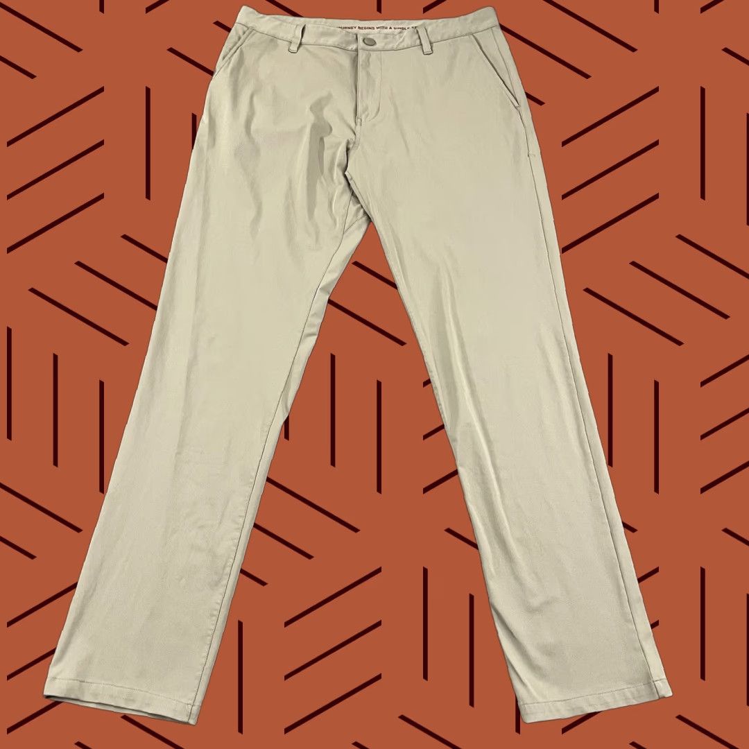 Rhone Rhone Pants Mens 34 x 33 Brown Chino 5-Pocket Straight Lifestyle 100036 Size US 34 / EU 50 - 1 Thumbnail