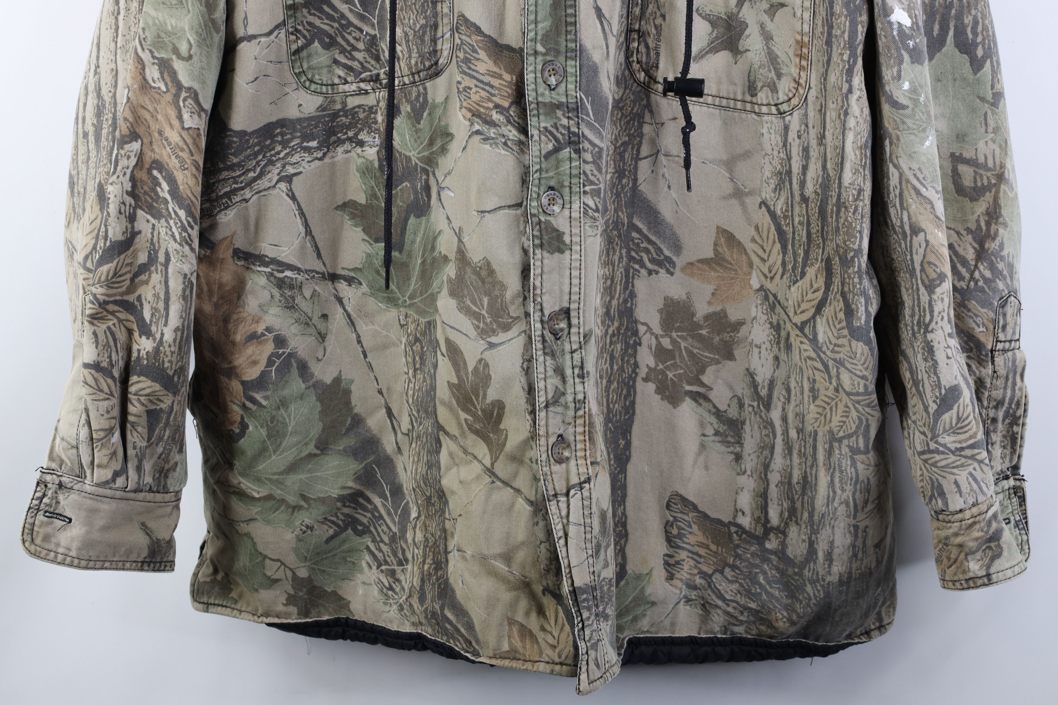 Vintage Vintage 90s Streetwear Camouflage Quilted Hooded Jacket Size US XL / EU 56 / 4 - 3 Thumbnail