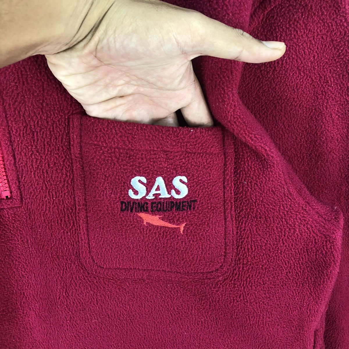 Japanese Brand Vintage SAS Dyersburg Fabrics Half Zipper Pullover Jacket Size US L / EU 52-54 / 3 - 10 Thumbnail