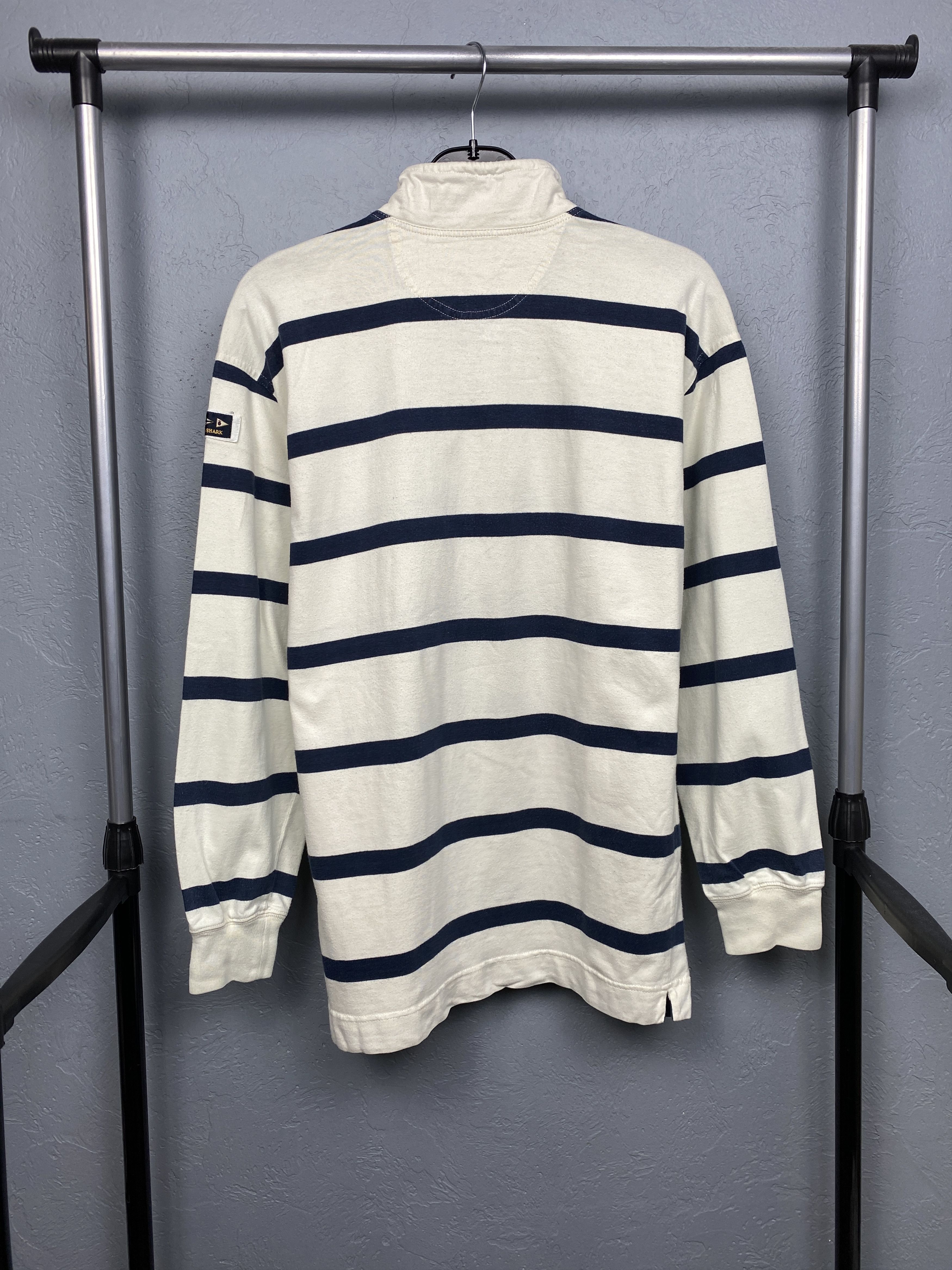 Paul & Shark Paul & Shark Vintage Mens Striped 1\4 Zip Sweatshirt Size US M / EU 48-50 / 2 - 8 Thumbnail