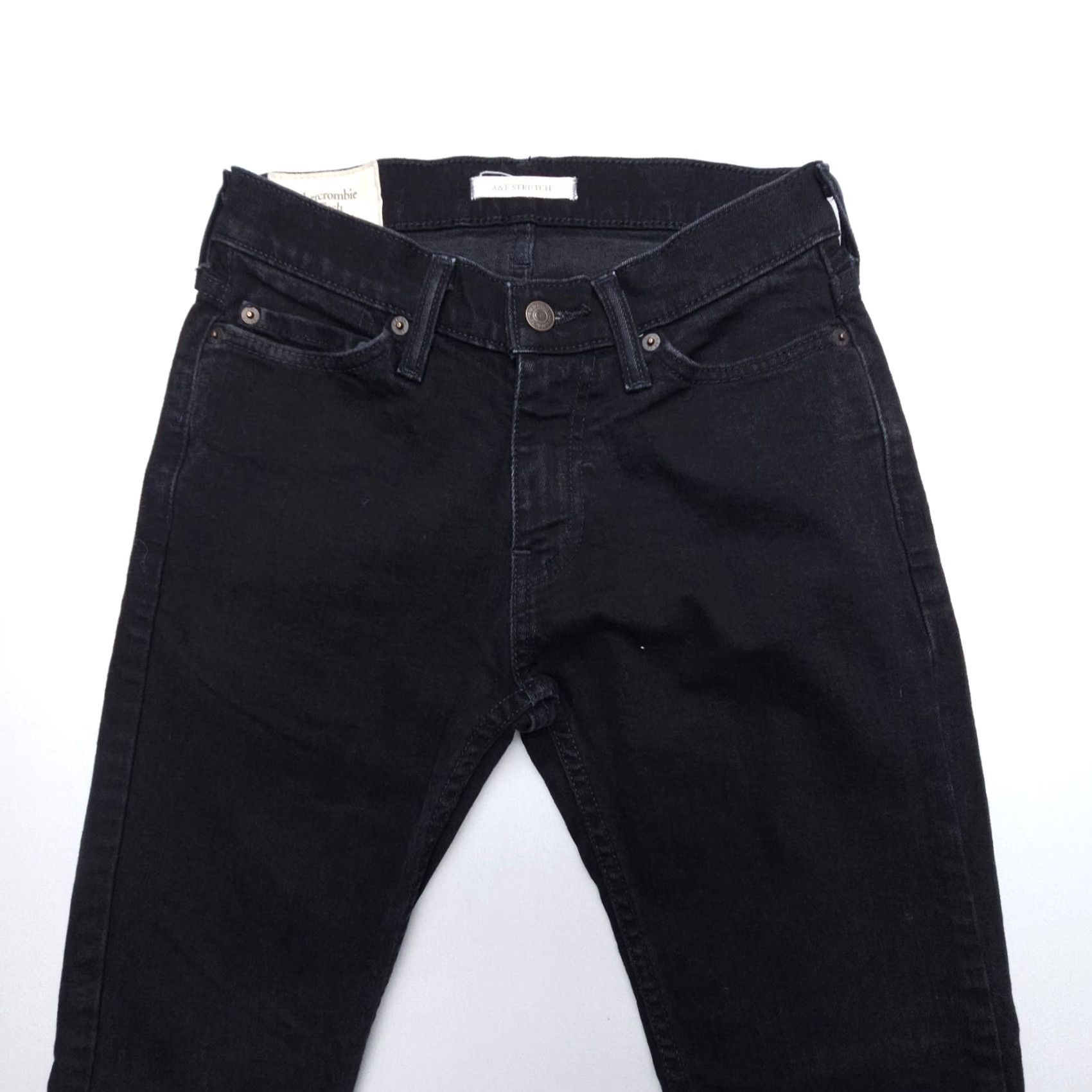 Abercrombie & Fitch Abercrombie & Fitch Jeans Womens 26 x 28 Inseam Black Stretch 5-Pocket Skinny Denim City VINTAGE? Size 26" / US 2 / IT 38 - 4 Thumbnail