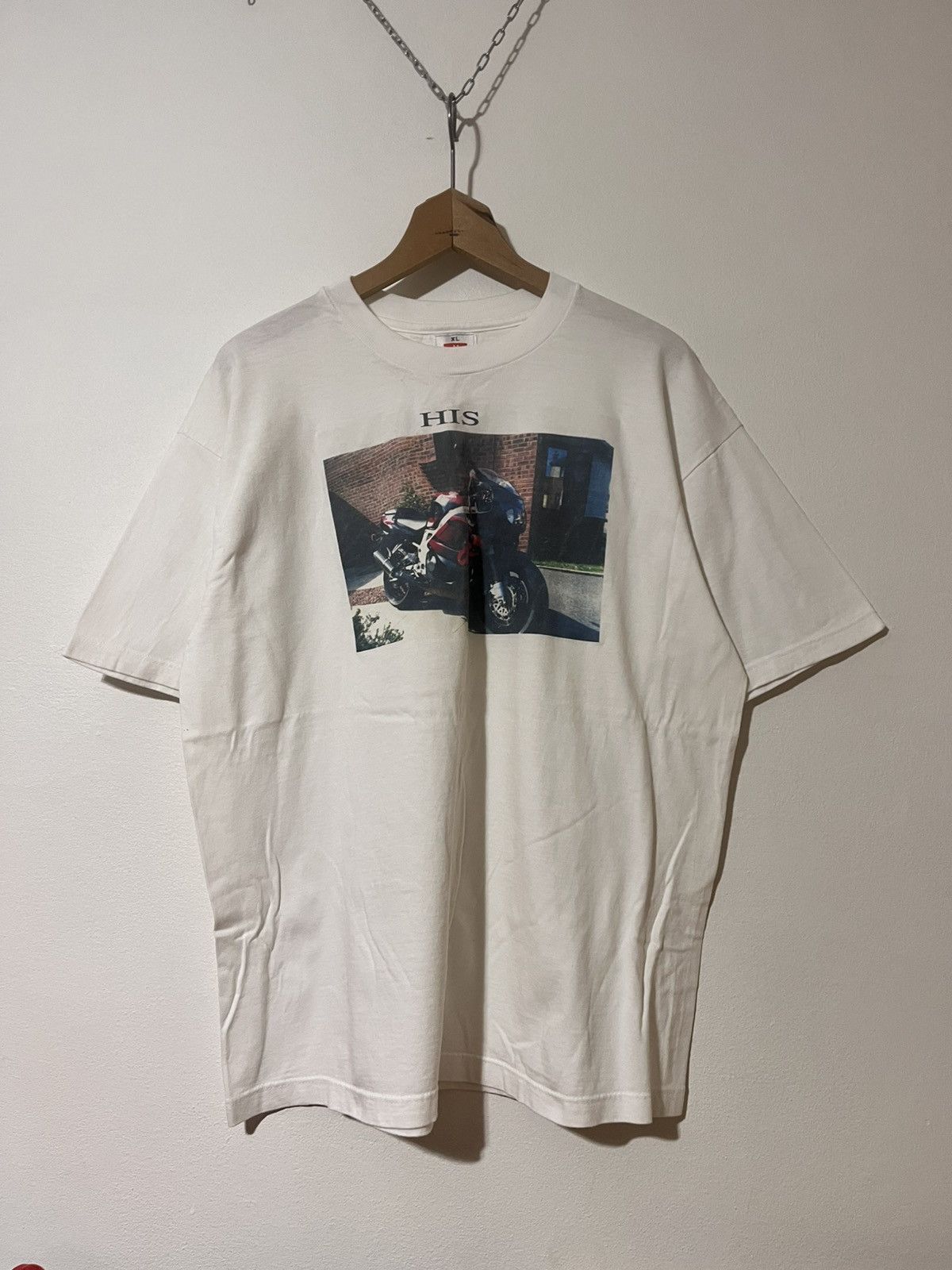 Hanes Vintage Hanes Heavyweight Moto Bike Tee XL Y2K Size US XL / EU 56 / 4 - 4 Thumbnail