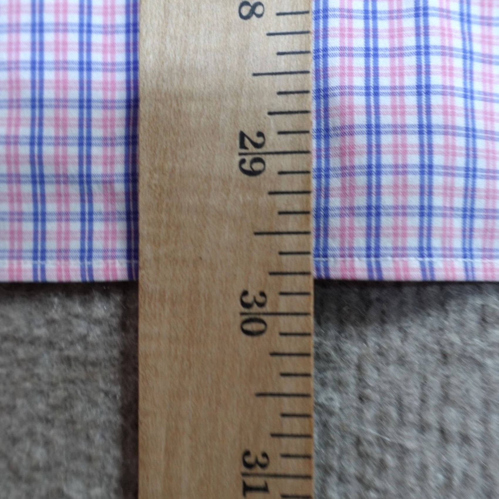 Bonobos Bonobos Shirt Large 16.5 Pink Blue Plaid Slim Fit Cotton Blend Stretch Shirt Mens Button-Up Long Sleeve Collared Size US L / EU 52-54 / 3 - 5 Thumbnail