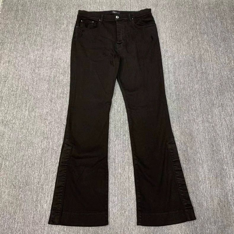Amiri Amiri Black Flared Tapered Denim Pants Size US 36 / EU 52 - 1 Thumbnail