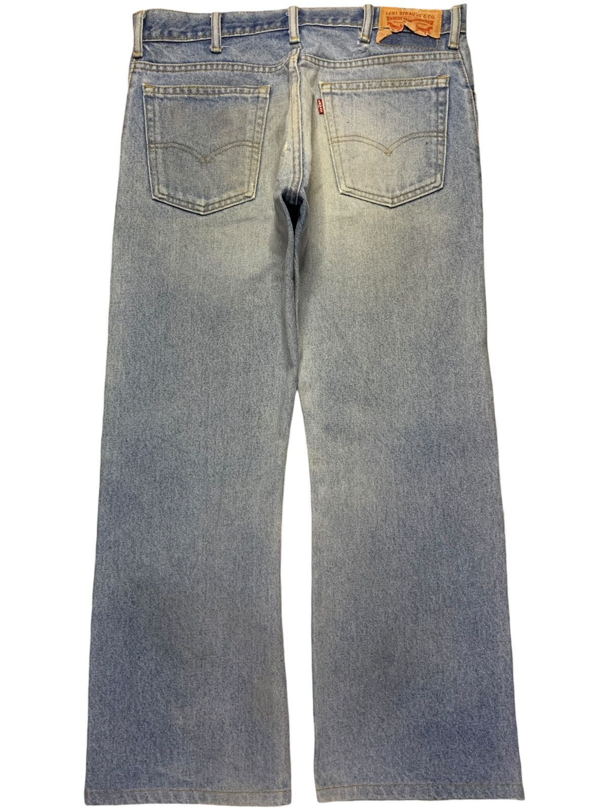 Levi's Vintage 90s Levis 517 Bootcut Blue Denim Style Jeans Size US 35 - 2 Thumbnail