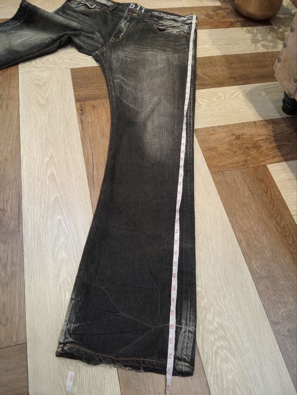 Edwin EDWIN BLACK WASHED DENIM FLARED PANTS Size US 34 / EU 50 - 18 Thumbnail