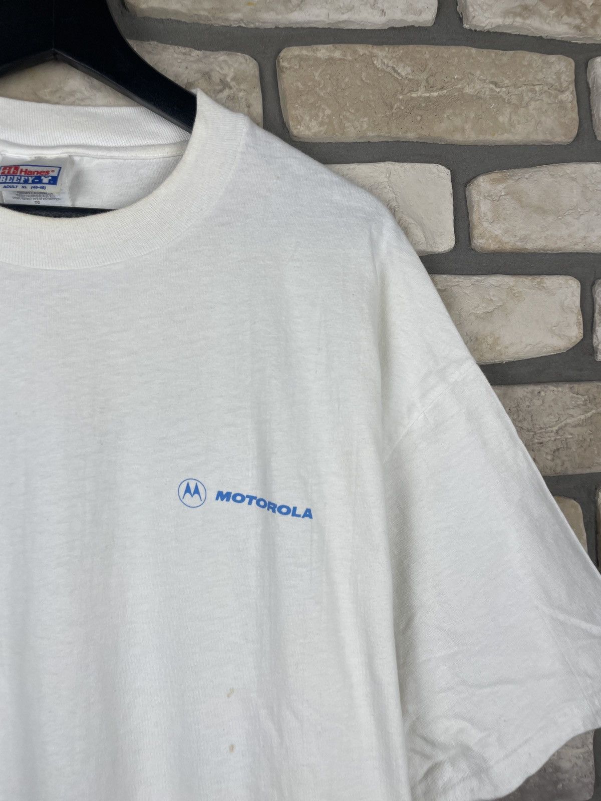 Motorola × Vintage Vintage oversize Motorola t-shirt shirt tee Size US XL / EU 56 / 4 - 2 Thumbnail