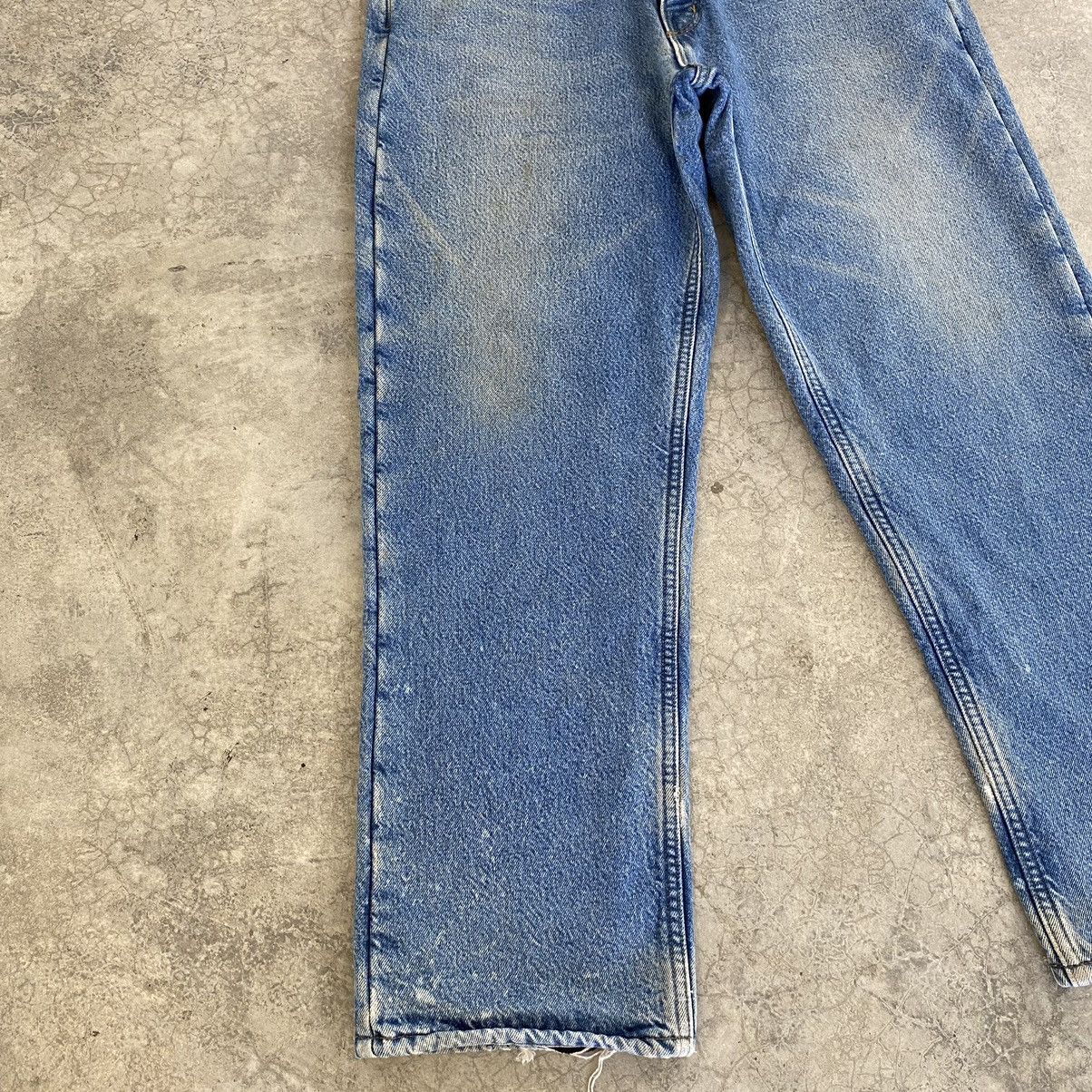 Carhartt VTG Carhartt Blanket Lined Relaxed Fit Faded Blue Jeans Size US 36 / EU 52 - 8 Thumbnail