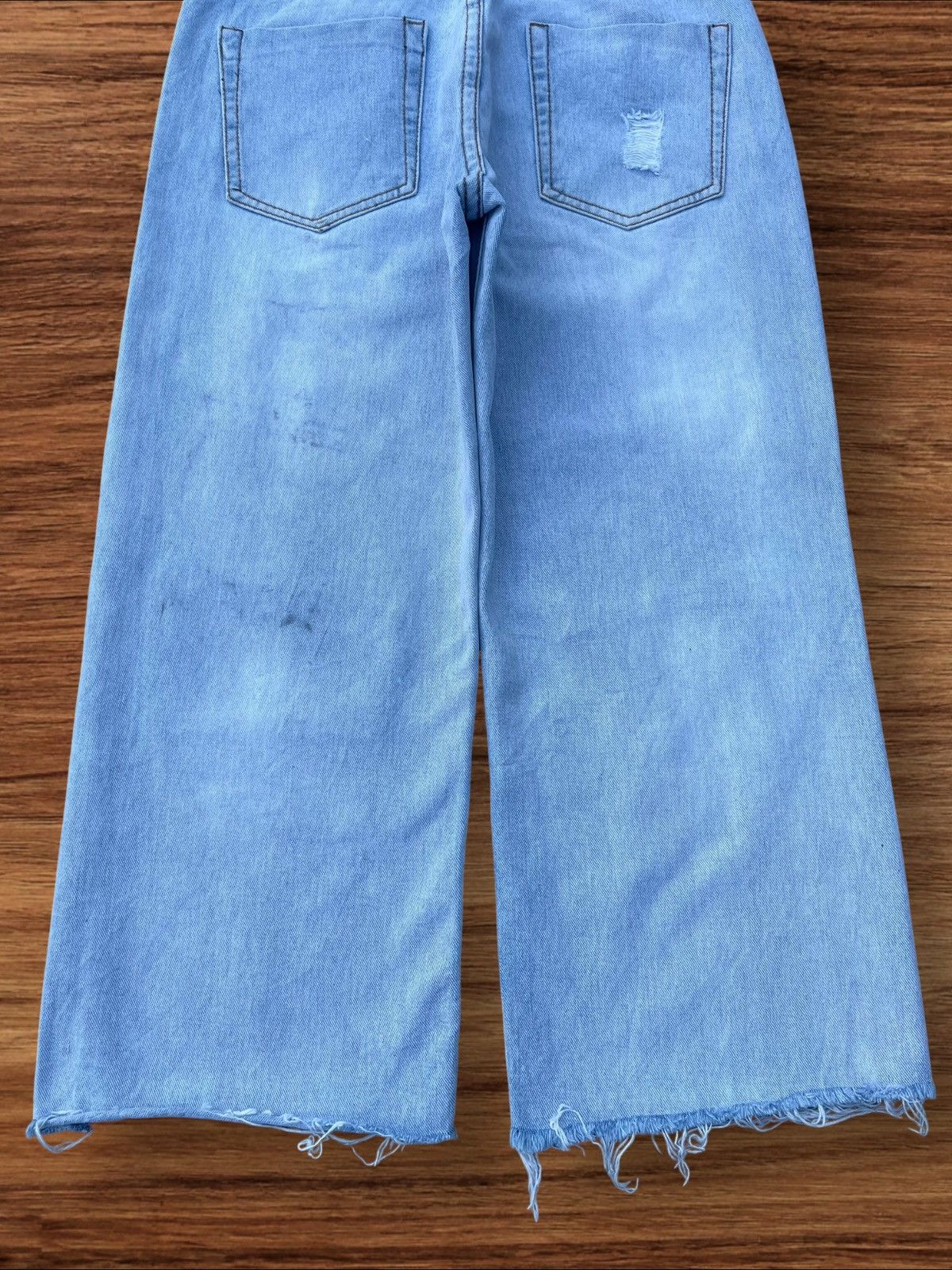 Designer × Japanese Brand Vintage Japanese Brand Blue Washed Distressed Patches Shorts Size US 28 / EU 44 - 7 Thumbnail