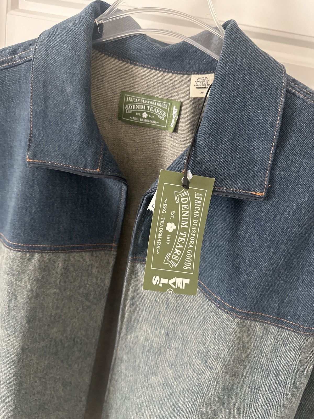 DENIM TEARS × Levi's Levi’s X Denim Tears Track jacket Size US L / EU 52-54 / 3 - 4 Thumbnail