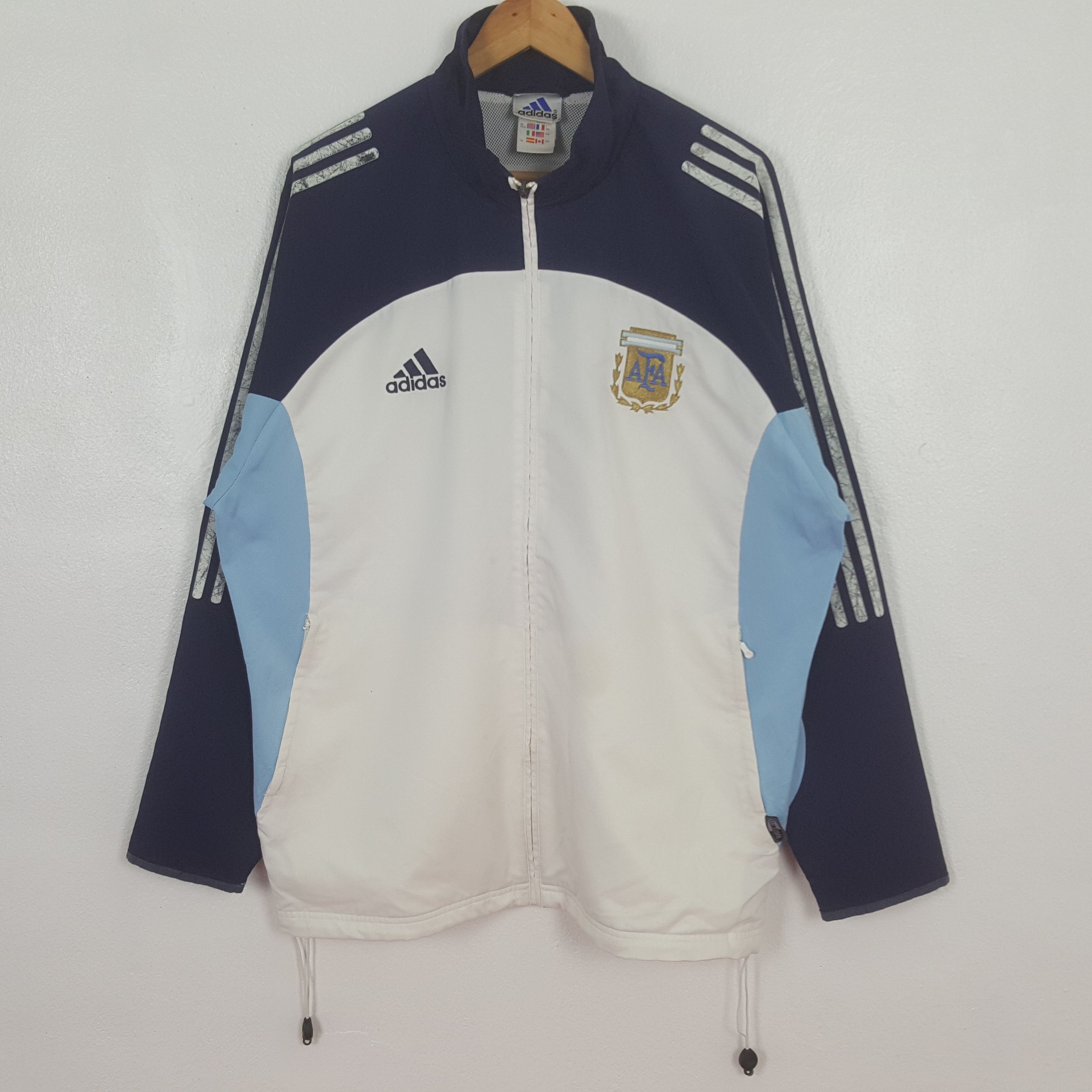 Adidas Vintage Adidas Argentina Football Team Jacket C306N3 Size US XL / EU 56 / 4 - 3 Thumbnail