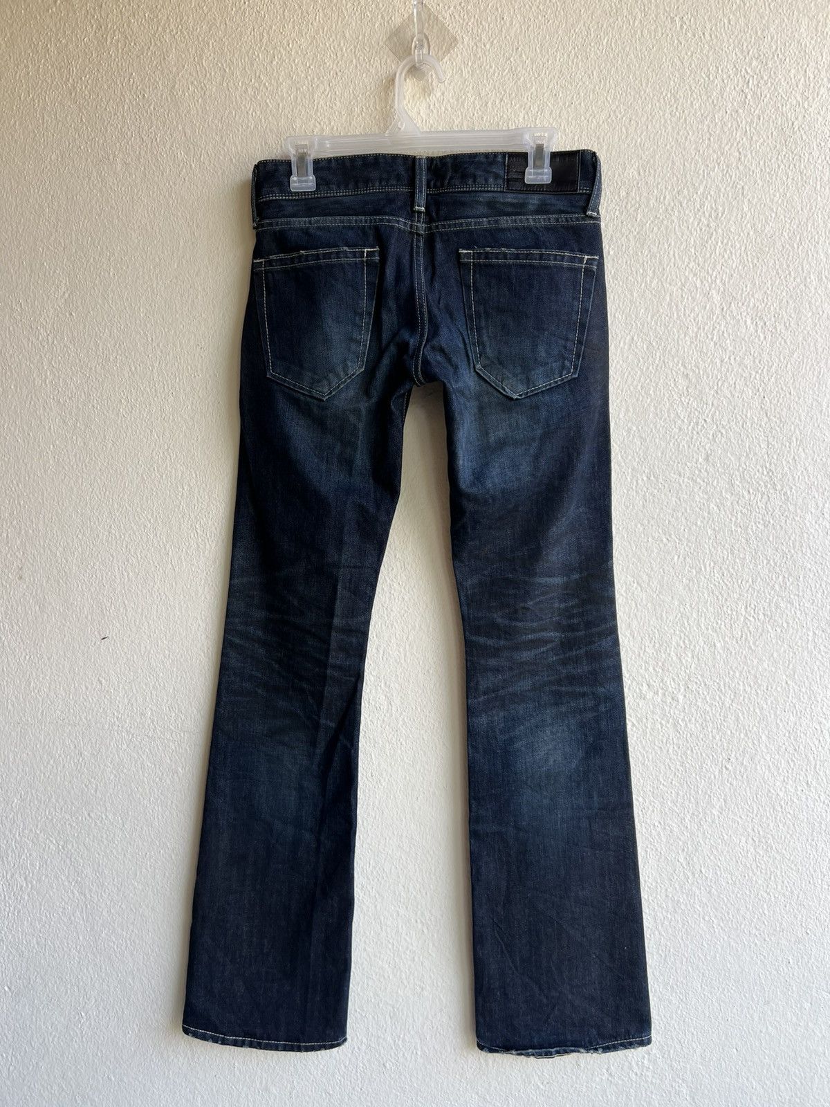 If Six Was Nine × Le Grande Bleu (L.G.B.) × Murder License Clawmark Waxed Denim Murder License Flare Jeans Size US 29 - 3 Thumbnail