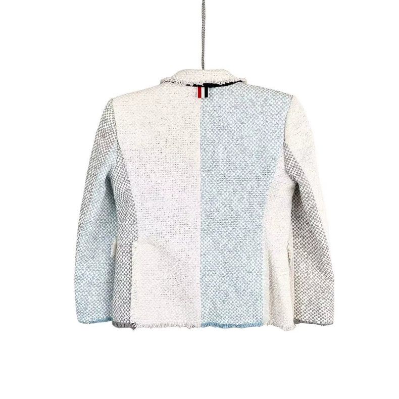 Thom Browne Thom Browne Macron wears a patchwork tweed suit Size XS / US 0-2 / IT 36-38 - 2 Thumbnail