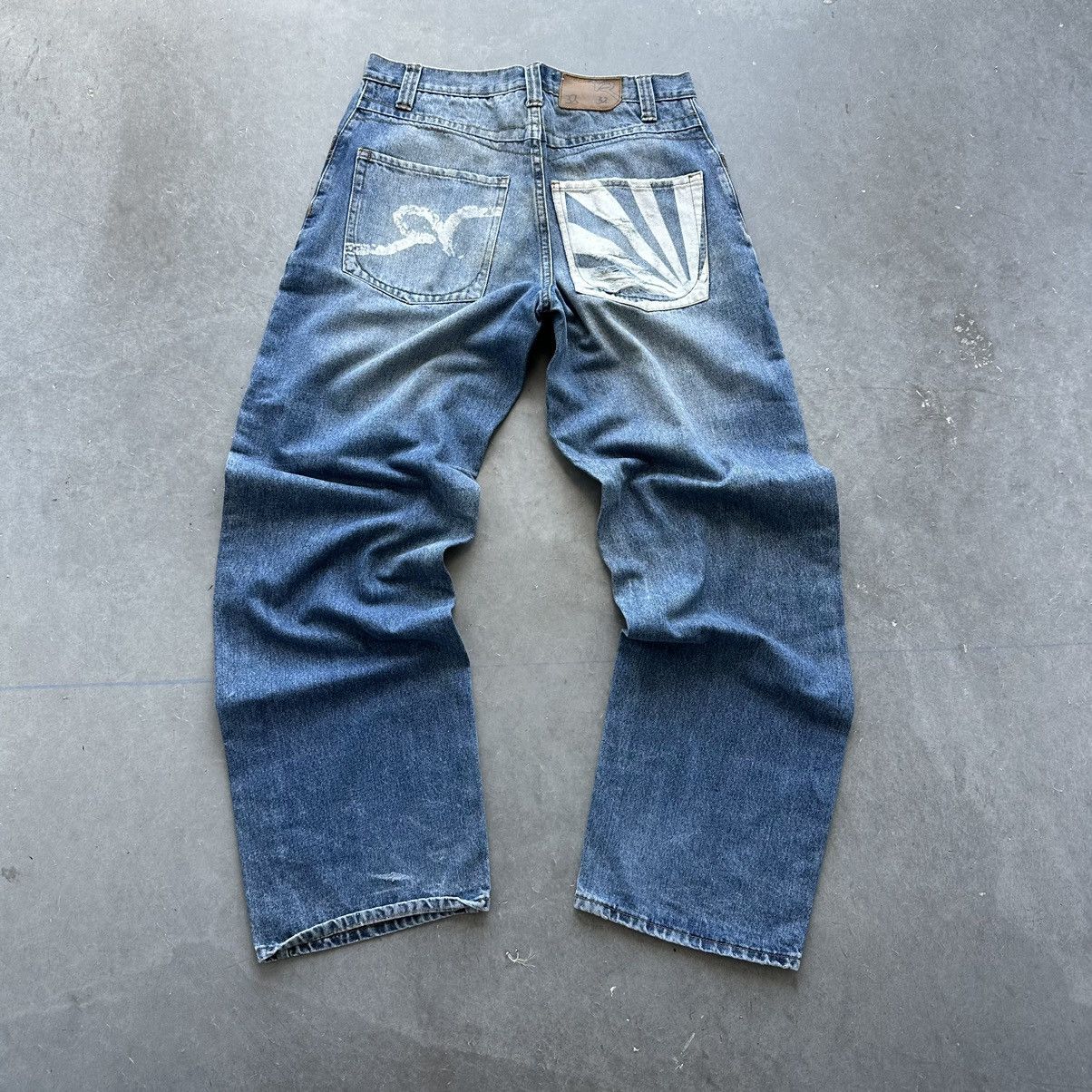 Crazy Vintage Y2K Baggy Jeans JNCO Wide Leg Southpole Skater