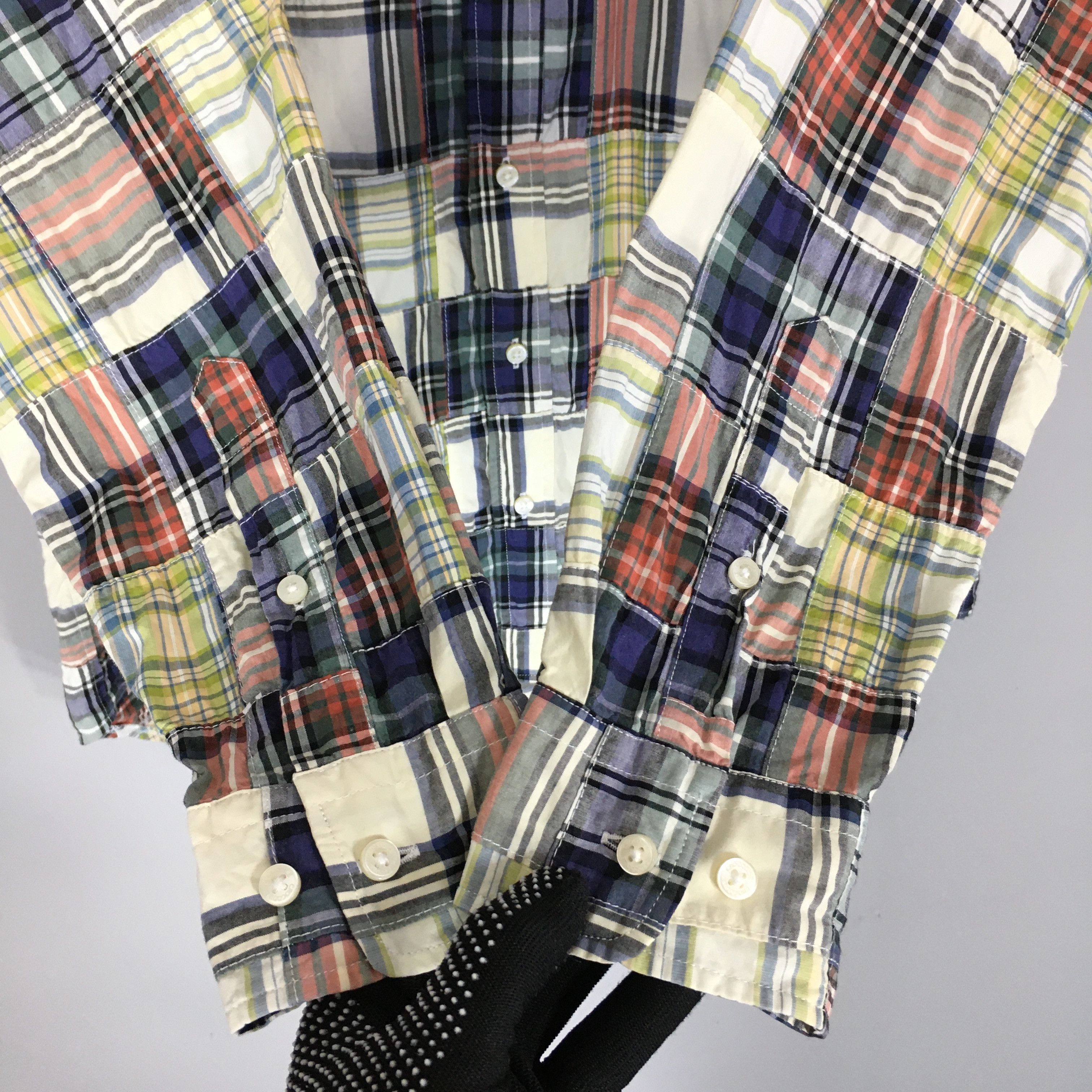 Flannel Vintage Crocodile Patchwork Checkered Rebuild Flannel Shirt Size US L / EU 52-54 / 3 - 5 Thumbnail