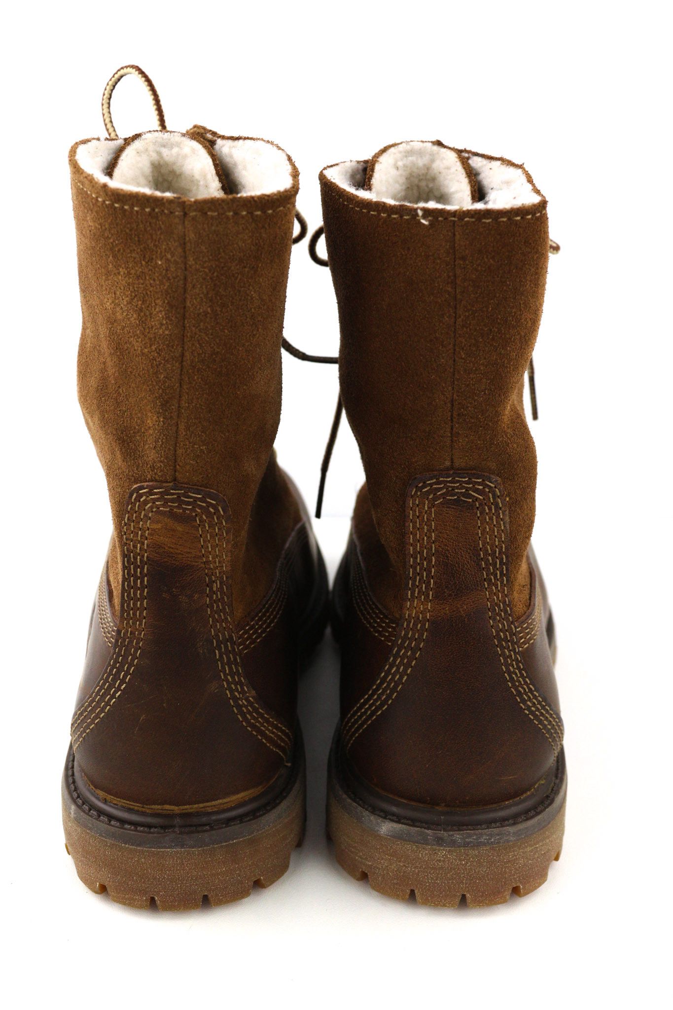 Timberland 8328R-A6098 EU38.5/39 Brown Leather High Top Shoes 80840 Size US 7.5 / IT 37.5 - 8 Thumbnail