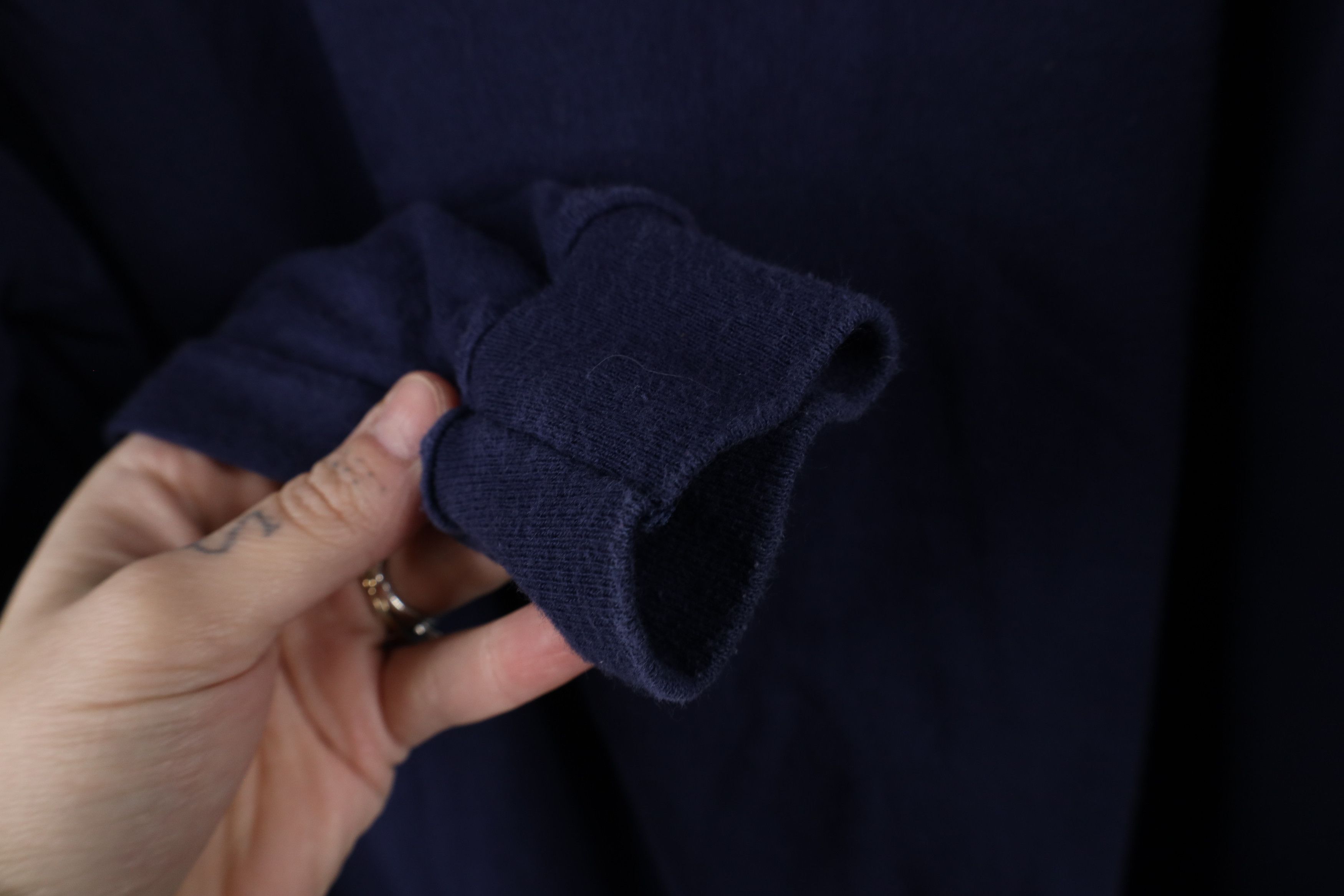 Majestic × Vintage Vintage 90s Majestic Football Long Sleeve T-Shirt Blue USA Size US XL / EU 56 / 4 - 10 Thumbnail