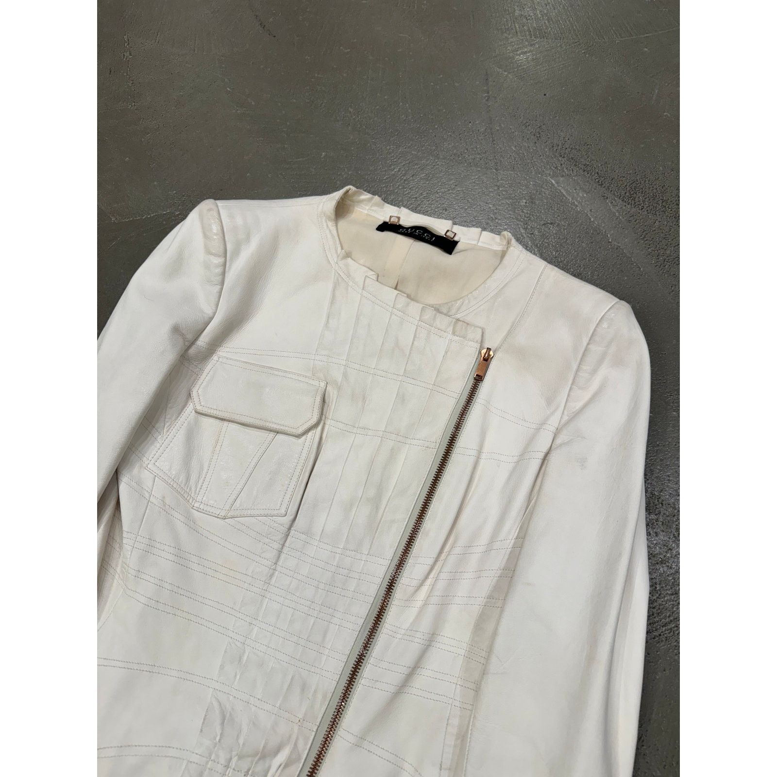 Gucci S/S 2004 Gucci by Tom Ford paneled leather jacket Size US S / EU 44-46 / 1 - 5 Thumbnail