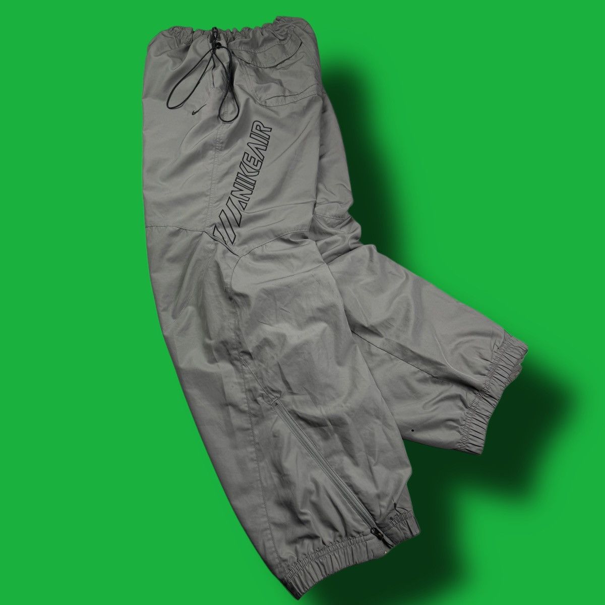 Nike × Vintage NIKE AIR MAX VINTAGE BASIC LOGO OVERSIZE BAGGY PANTS Size US 34 / EU 50 - 3 Thumbnail