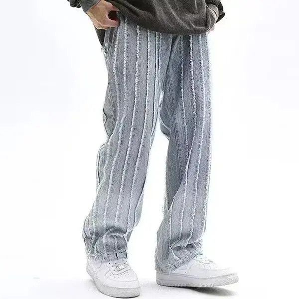Striped Baggy Jeans