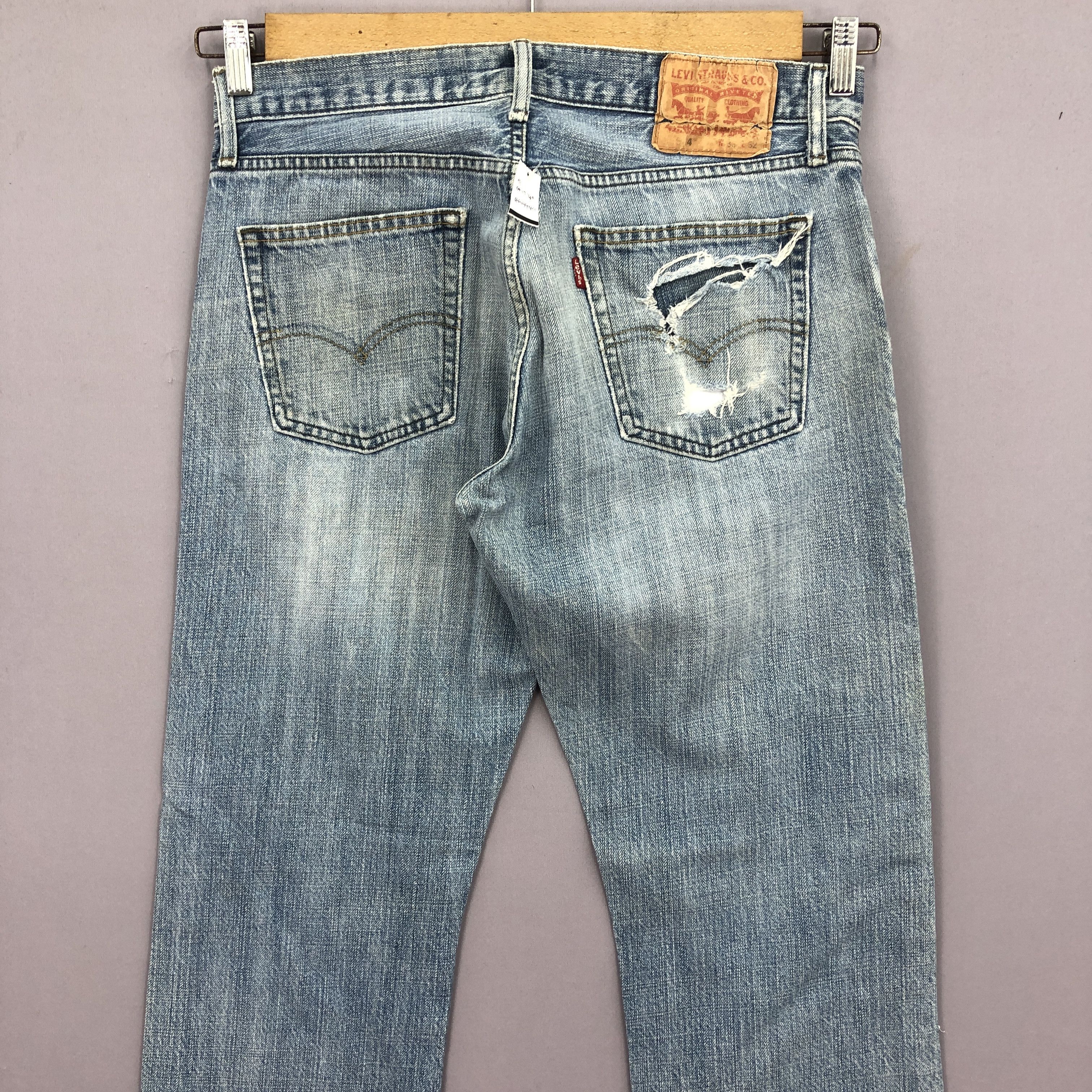 Levi's Vintage Levis Distressed Jeans Levi's Ripped Denim BS47149 Size US 32 / EU 48 - 4 Thumbnail