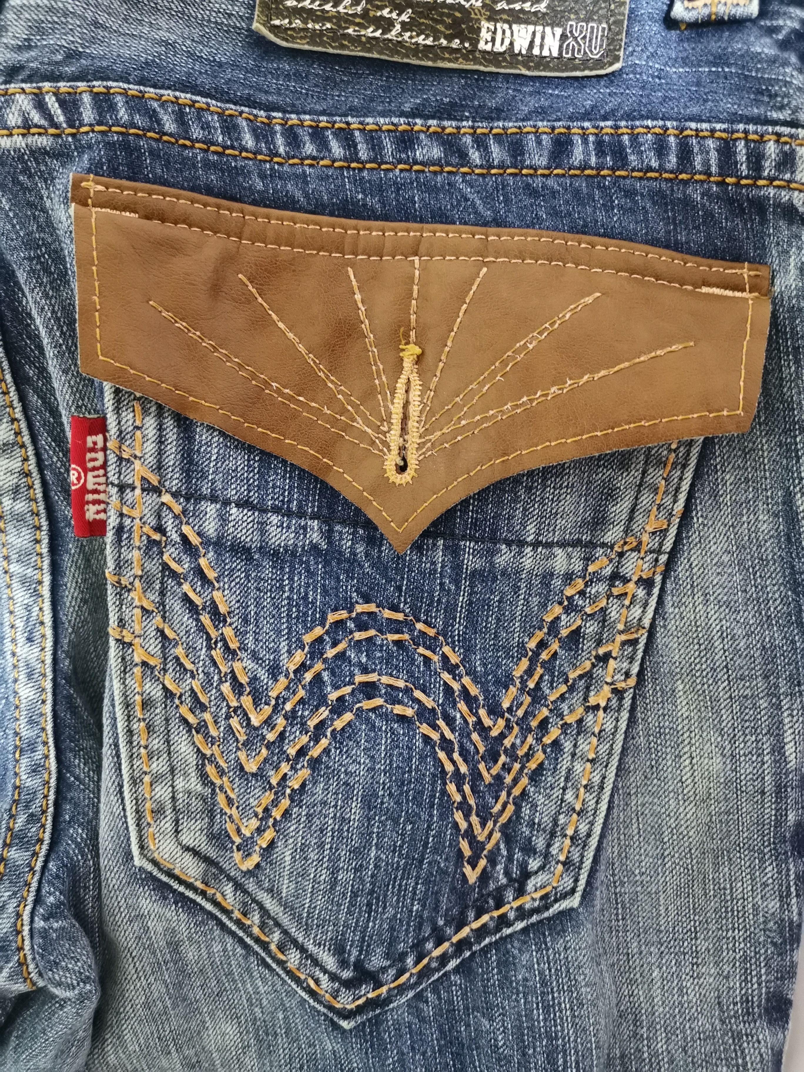 Japanese Brand × Jean × Vintage Flare Jeans Made In Japan Edwin Lightning Wash Jeans Size US 32 / EU 48 - 16 Thumbnail