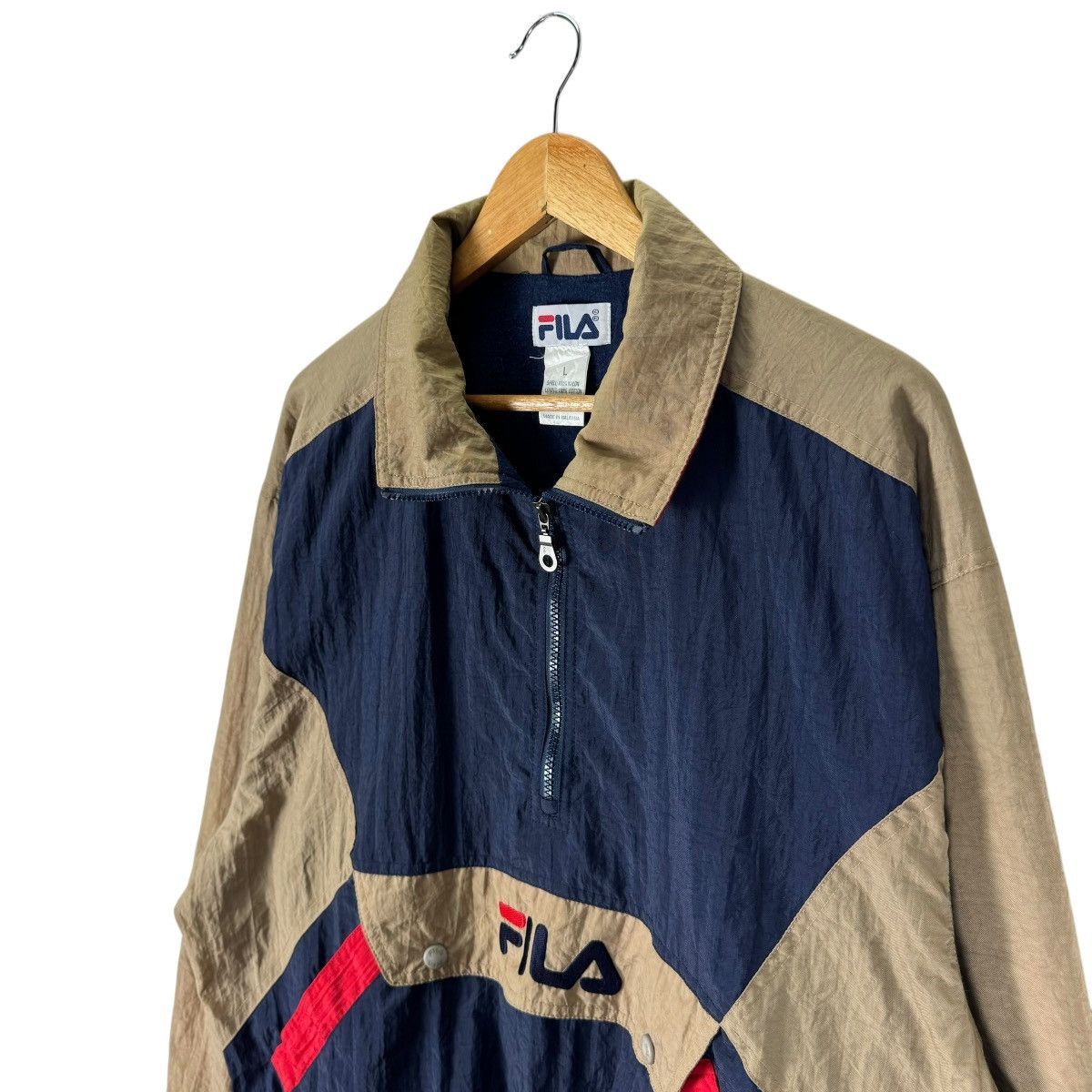 Fila × Vintage ☀️FILA HOODIE ANORAK WINDBREAKER JACKET Size US L / EU 52-54 / 3 - 5 Thumbnail