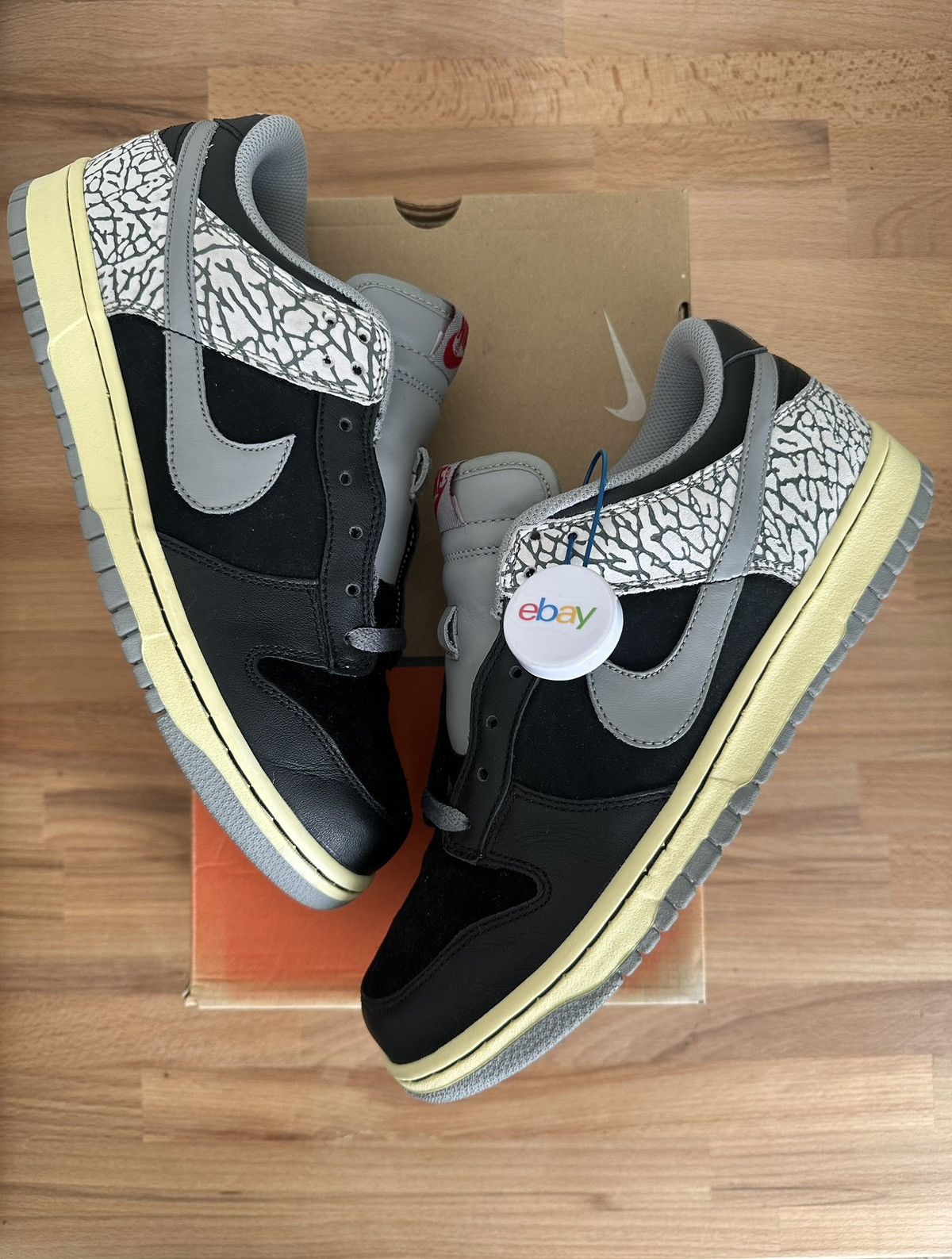 Nike Nike Dunk Low CL Jordan Pack Black Cement Size US 9 / EU 42 - 1 Thumbnail