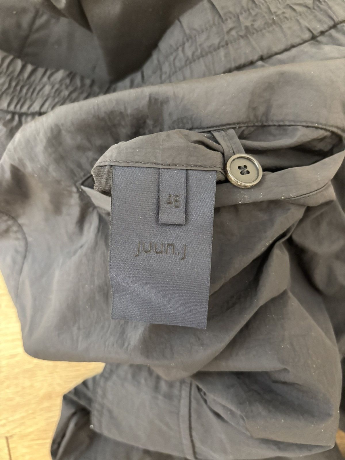 Juun.J Juun.J Black Nylon Cargo Pants Size US 32 / EU 48 - 6 Thumbnail