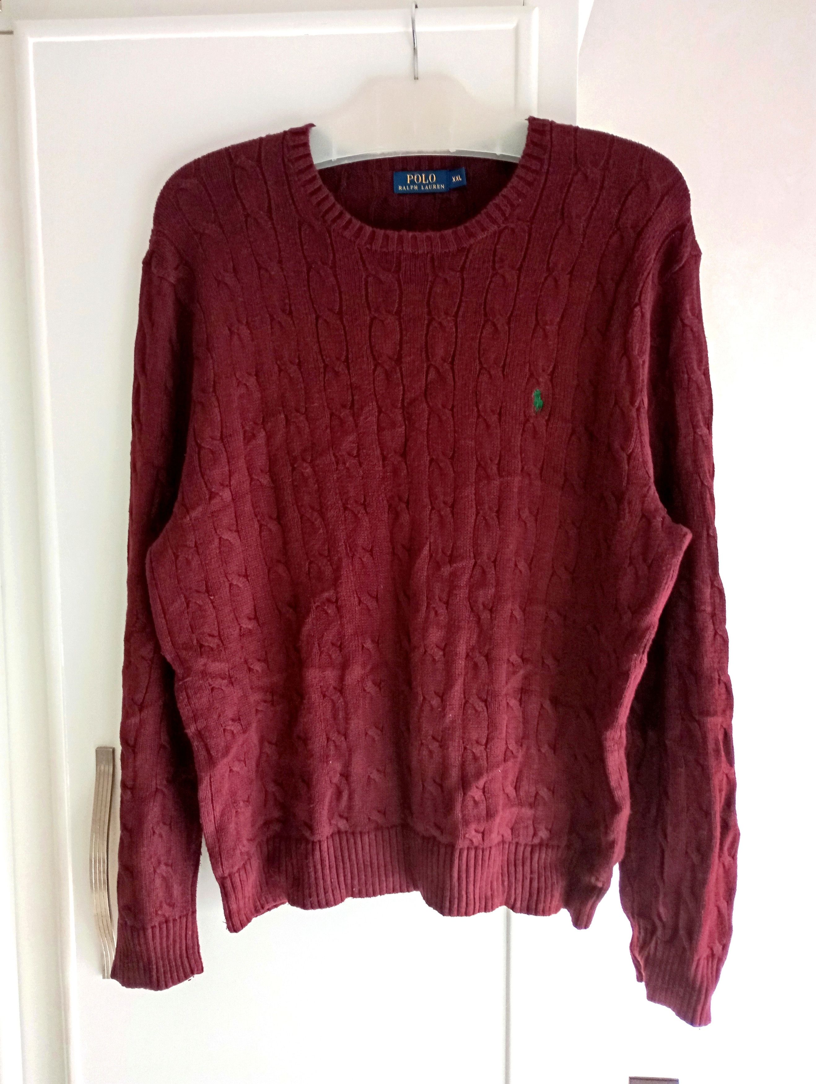 Polo Ralph Lauren × Vintage Vintage Polo Ralph Lauren Cable Knit Sweater Size US XXL / EU 58 / 5 - 1 Thumbnail