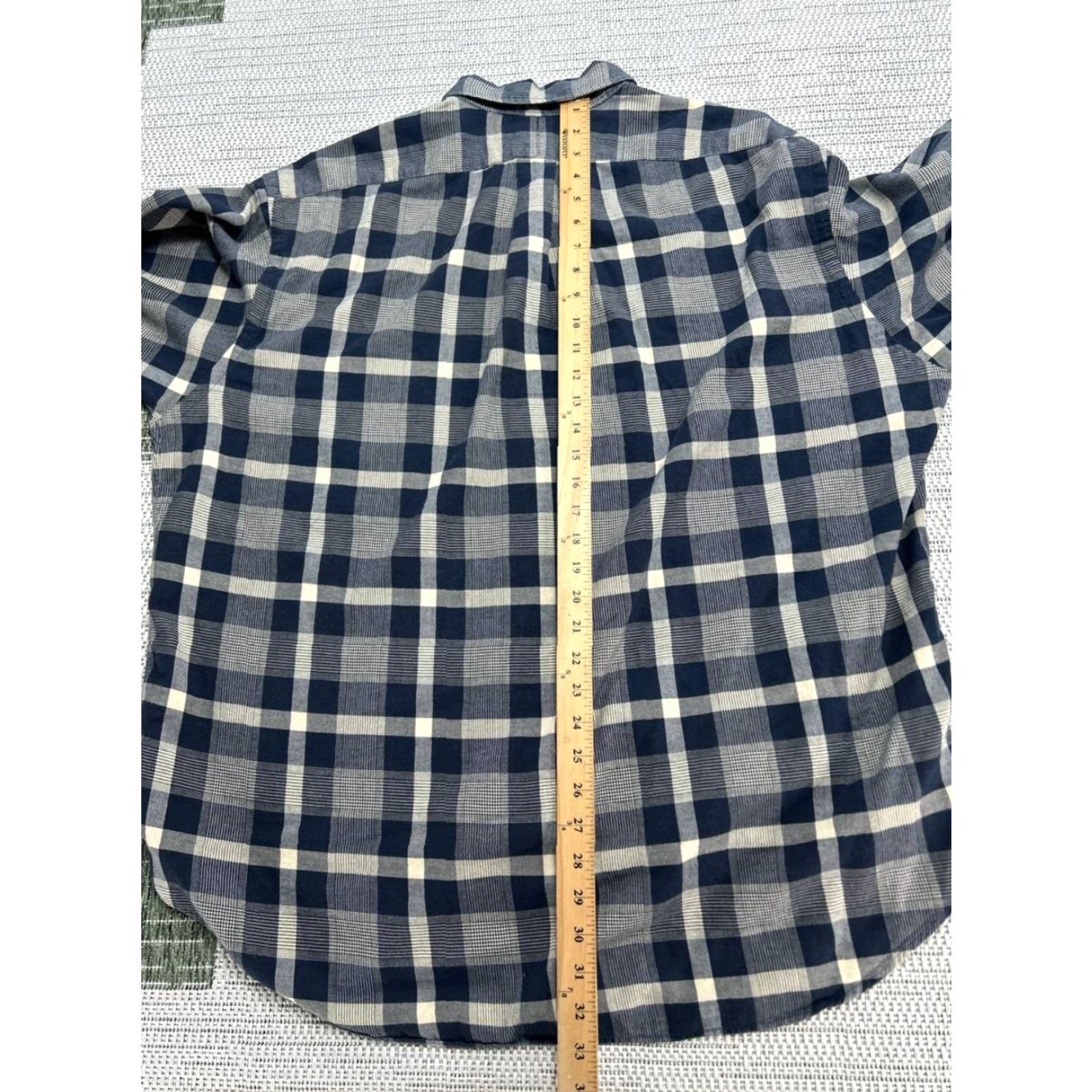 Ralph Lauren Ralph Lauren Blake Shirt Mens XL Blue Houndstooth Plaid Flannel Pony Button Down Size US XL / EU 56 / 4 - 6 Thumbnail