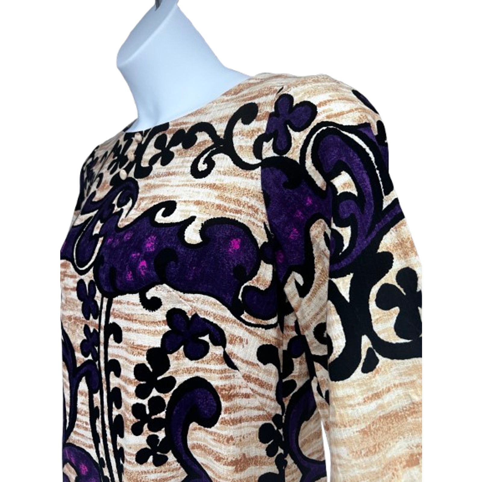 Vintage Vintage Floral Hawaiian Muumuu Midi Barkcloth Dress Medium Size M / US 6-8 / IT 42-44 - 5 Thumbnail