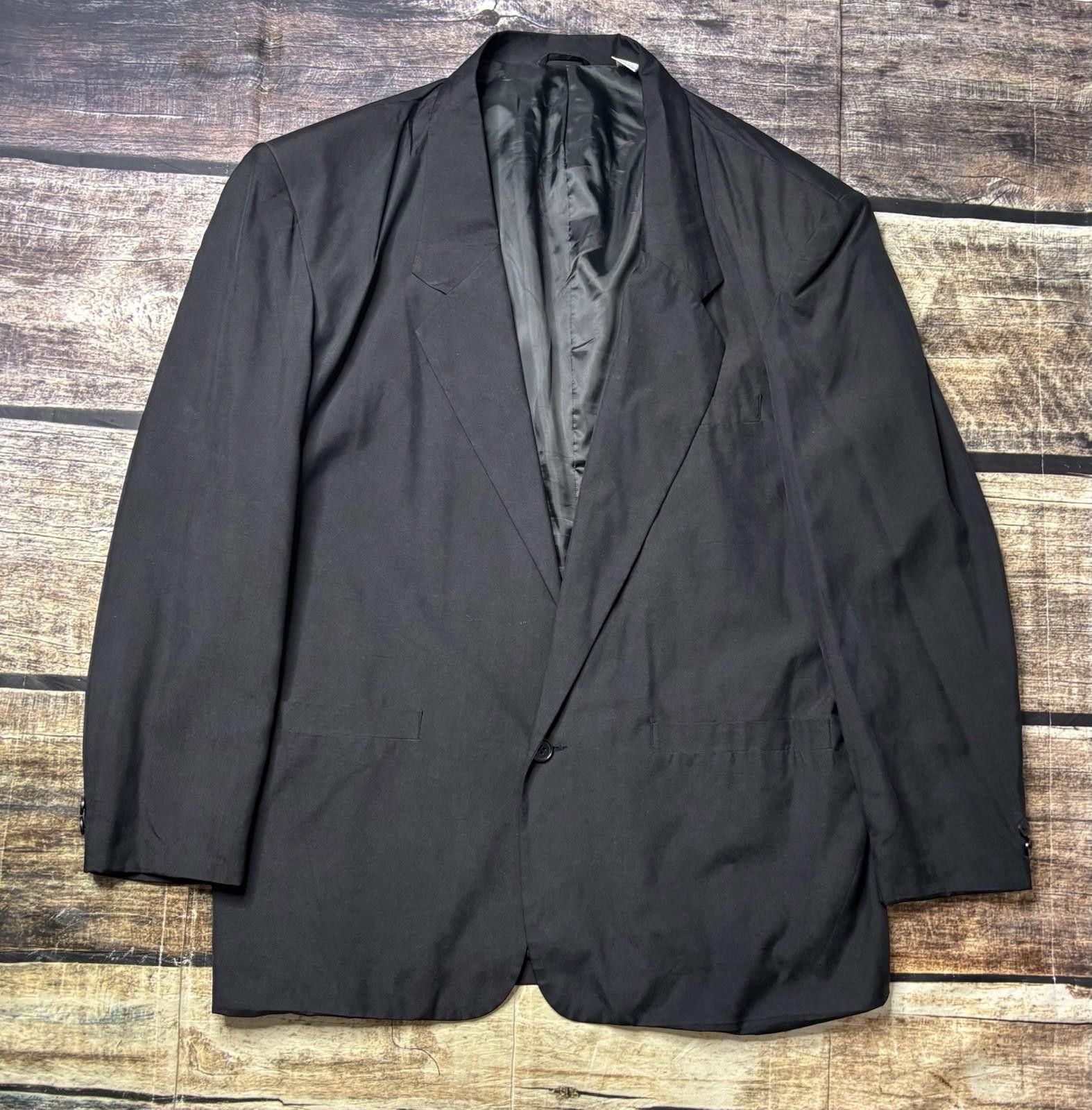 Robert Stock VTG Robert Stock Blazer Jacket Mens 44R Large 100% Silk Size 44R - 1 Thumbnail