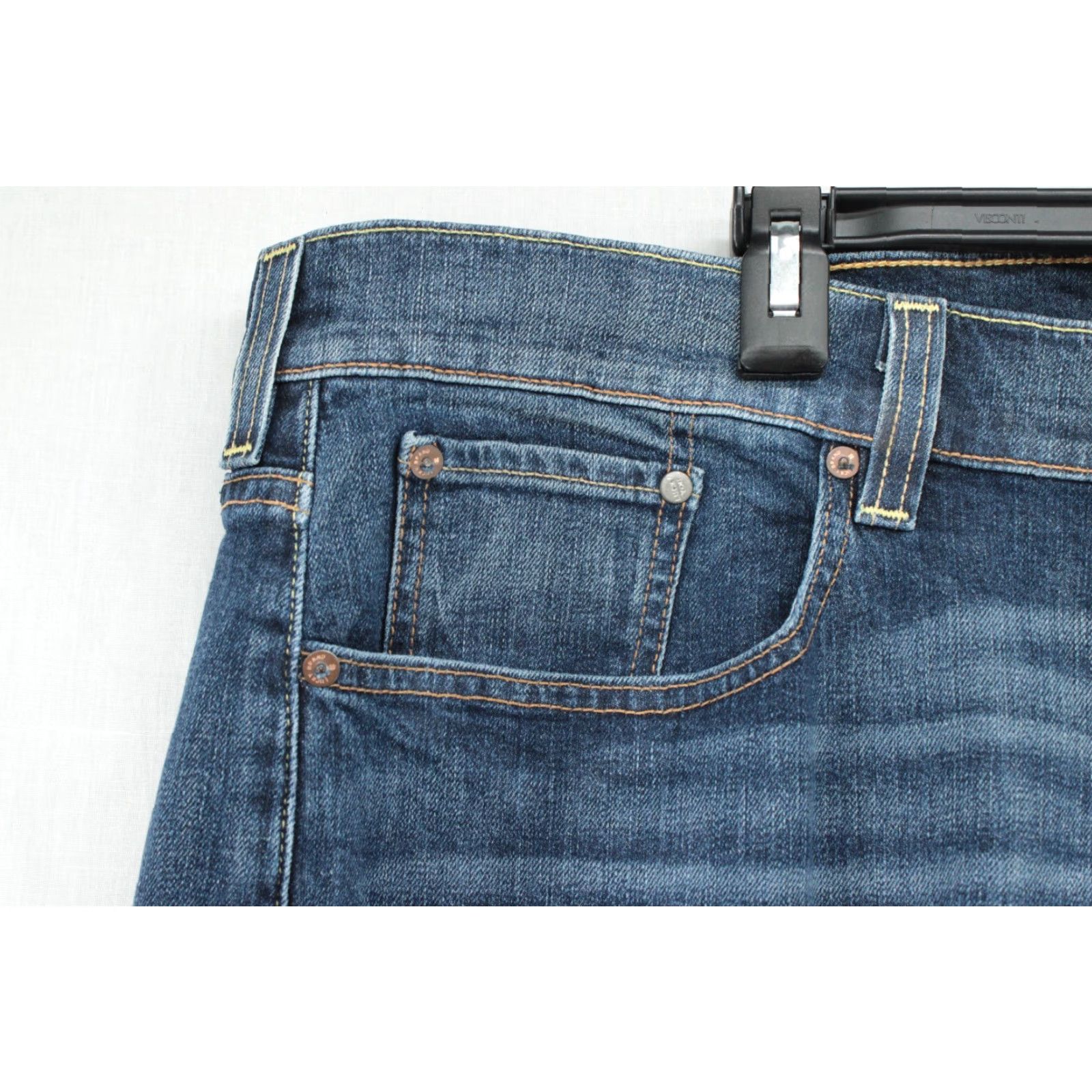Lucky Brand Lucky Brand Denim Jeans Men 48x35 Dark Blue 181 Relaxed Straight Cotton Blend 5-Pocket Design City USA Dad Ranch Wear Modern Classic Size US 32 / EU 48 - 4 Thumbnail
