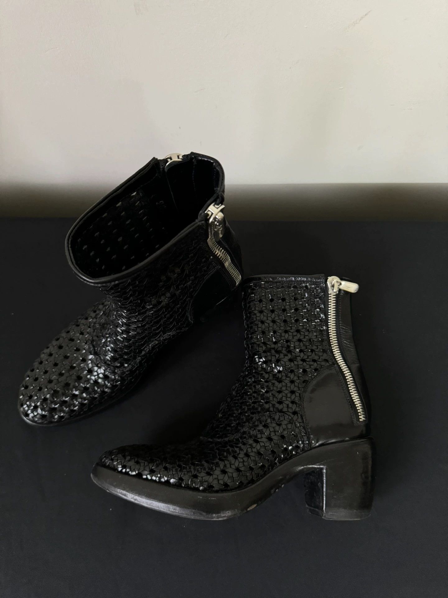 RoccoP RoccoP Vintage Leather Ankle Boot Double Zipper Heel 37 Size US 6.5 / IT 36.5 - 2 Thumbnail