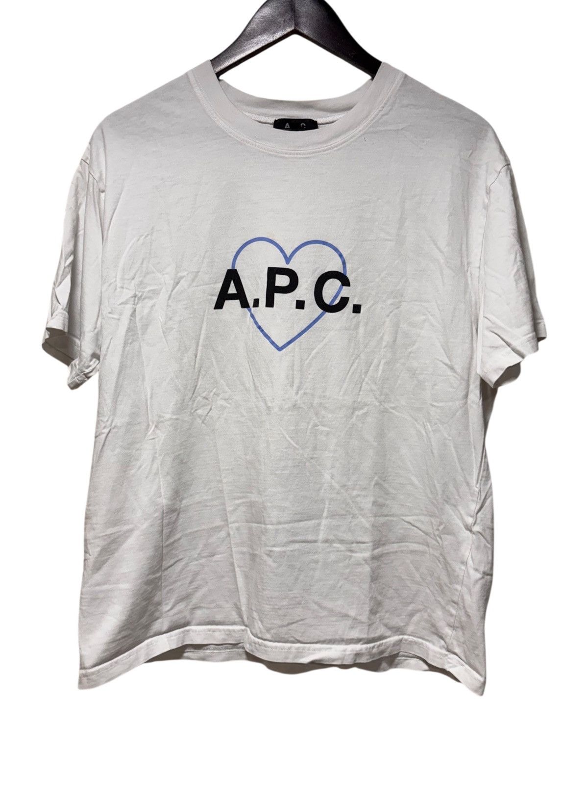 A.P.C. A.P.C. Mens Billy Heart Logo T Shirt Size Medium Size US M / EU 48-50 / 2 - 1 Thumbnail
