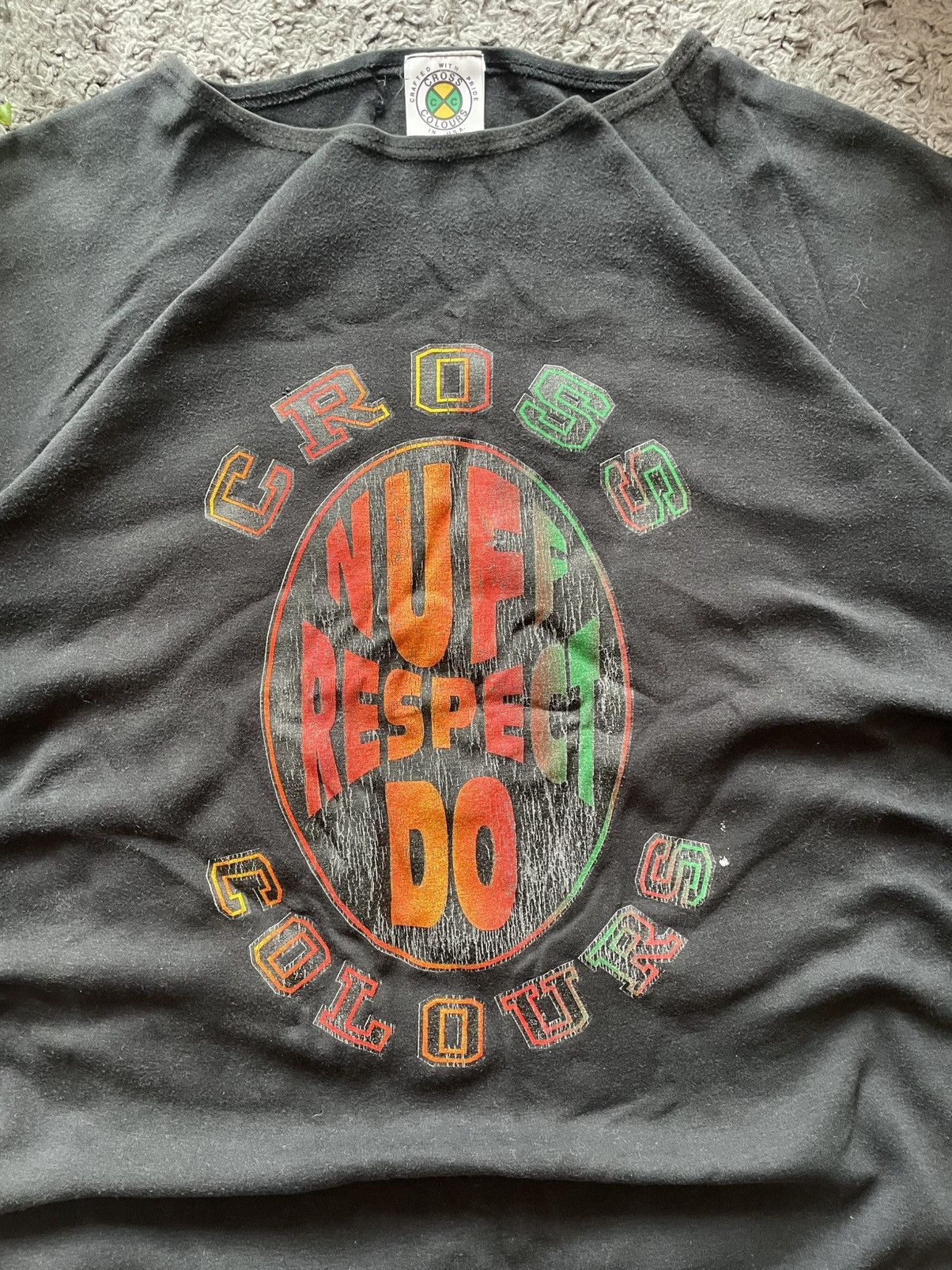 Cross Colours × Vintage 90s Cross Colours T-Shirt Streetwear Vintage Logo Rare Y2k Size US XL / EU 56 / 4 - 6 Thumbnail