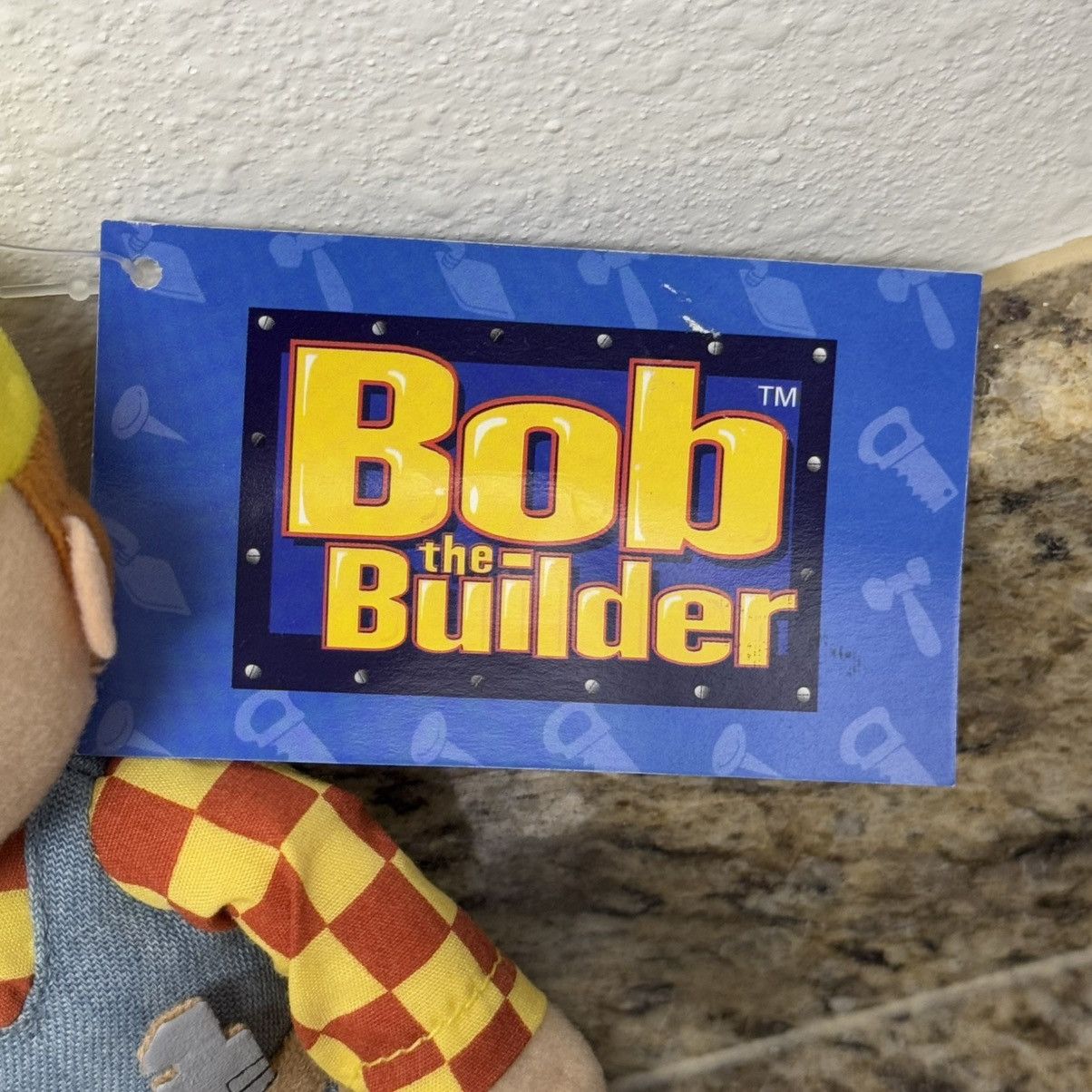 Nickelodeon × Vintage 2001 Bob the Builder Plush Zip Coin Pouch Bag Keychain 8" Size ONE SIZE - 3 Thumbnail