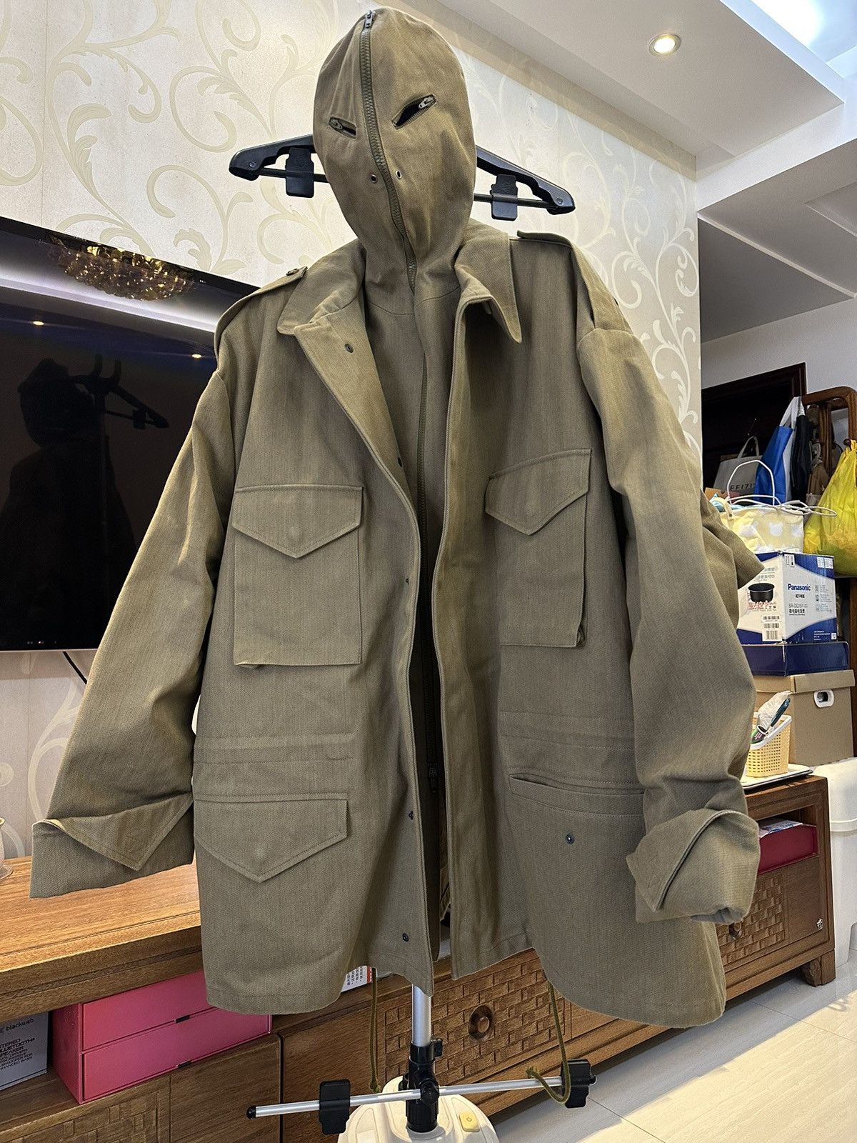 Pre-owned Vetements Gimp 19ss Parka In Kaki