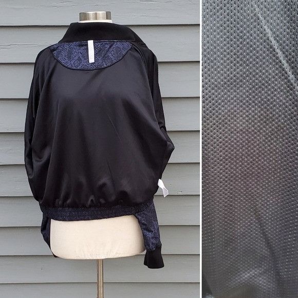 Athleta Athleta Brooklyn Snake Python Print Blue Black Track Bomber Size S / US 4 / IT 40 - 6 Thumbnail