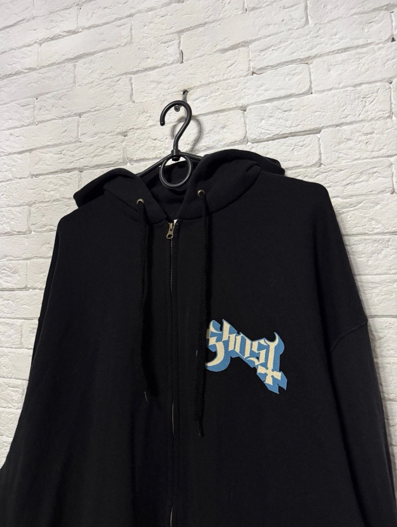 Fruit Of The Loom Ghost Pharaon Full Zip Up Hoodie Huge Logo Oversized Cut Size US XL / EU 56 / 4 - 3 Thumbnail