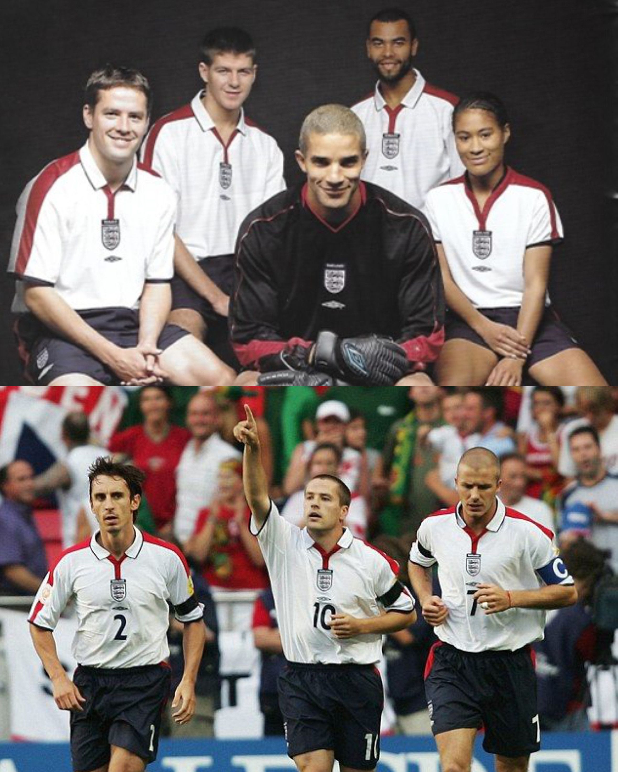 Umbro England Home Kit 2003 2004 2005 Size US L / EU 52-54 / 3 - 8 Thumbnail