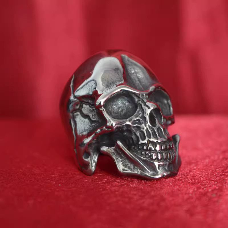 Jewelry Skull Future Jewelry Rings Open Size Chrome Ring (Size 7-13) Size ONE SIZE - 1 Thumbnail
