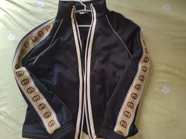 Gucci Gucci Side-sleeved Logo striped casual long-sleeved jacket Size US L / EU 52-54 / 3 - 1 Thumbnail