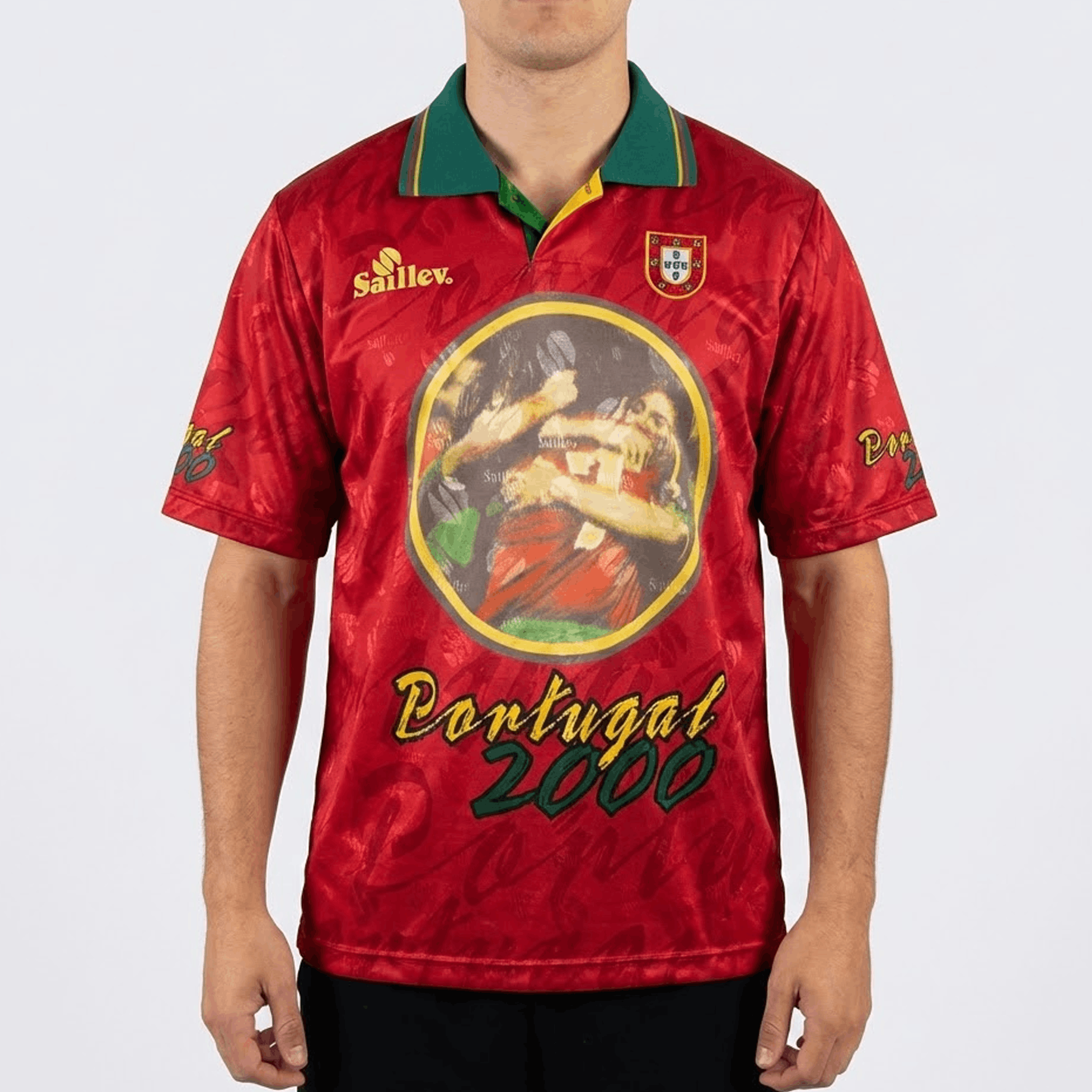 Vintage Portugal Vintage Y2K Saillev World Cup Soccer Jersey Size US L / EU 52-54 / 3 - 3 Thumbnail