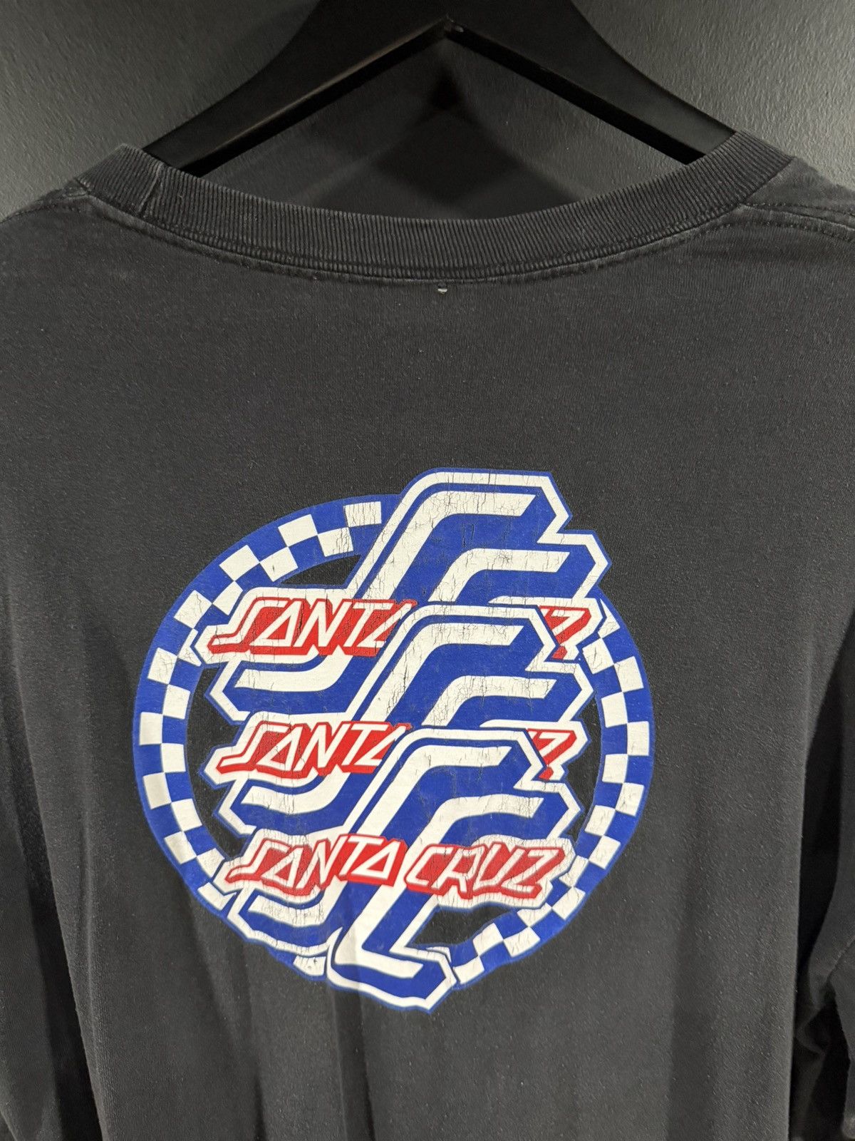 Santa Cruz Skateboards 2010s Vintage Santa Cruz Faded Skateboarding Long Sleeve XL Size US XL / EU 56 / 4 - 6 Thumbnail