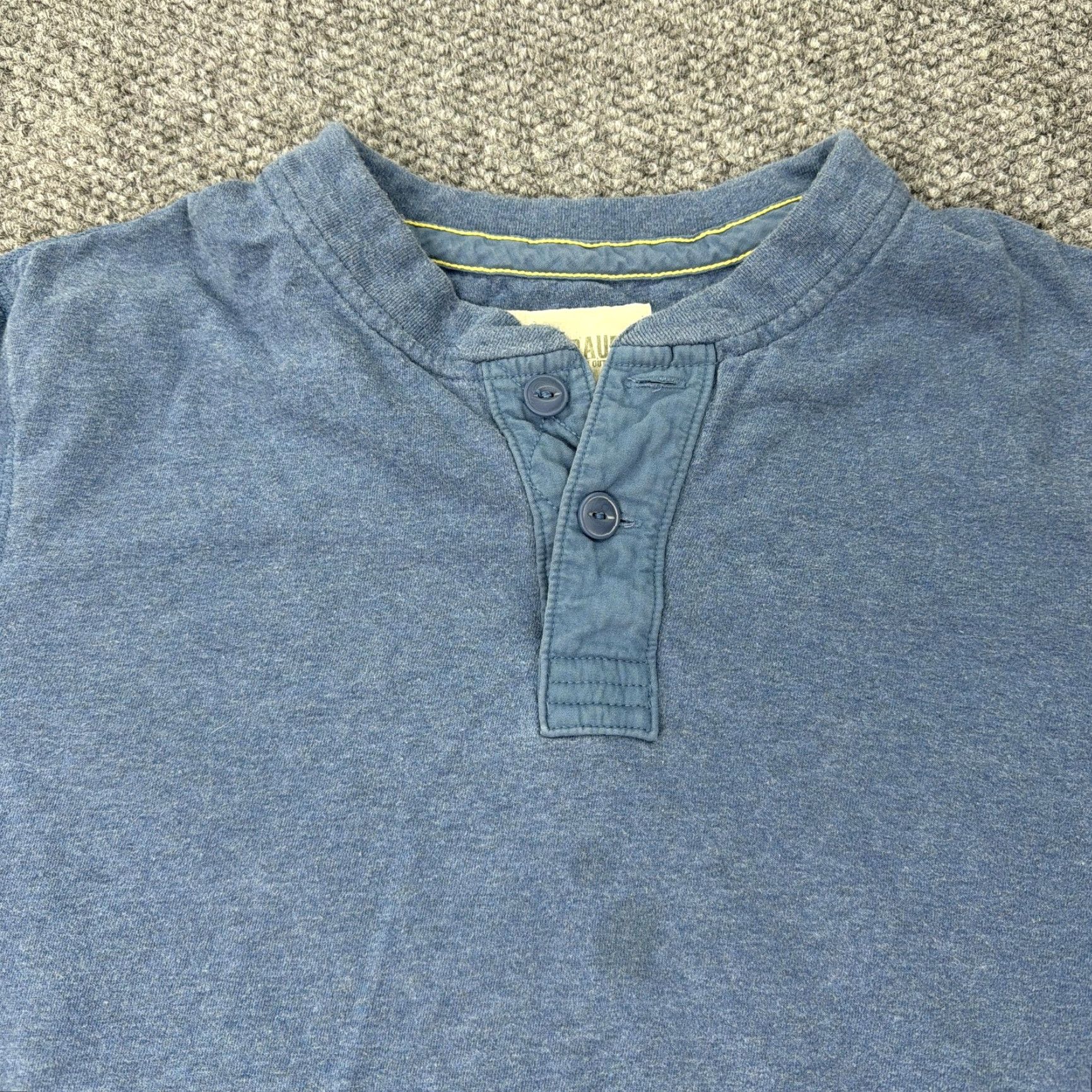 Eddie Bauer Eddie Bauer Henley Shirt Mens XLT Blue Long Sleeve Cotton Big & Tall Casual Tee Size US XL / EU 56 / 4 - 3 Thumbnail