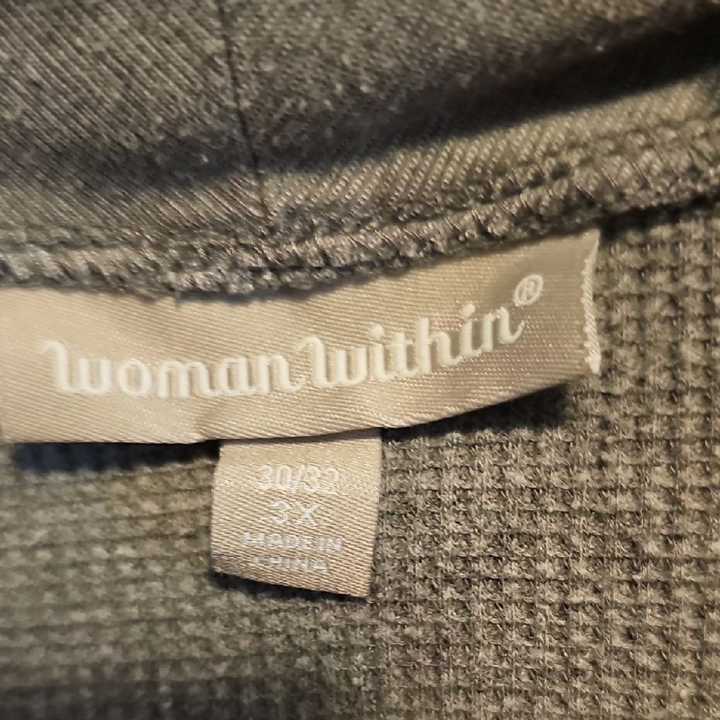 Other Woman Within Gray Cowl Neck Sweater Size 3XL / US 20-22 - 2 Thumbnail